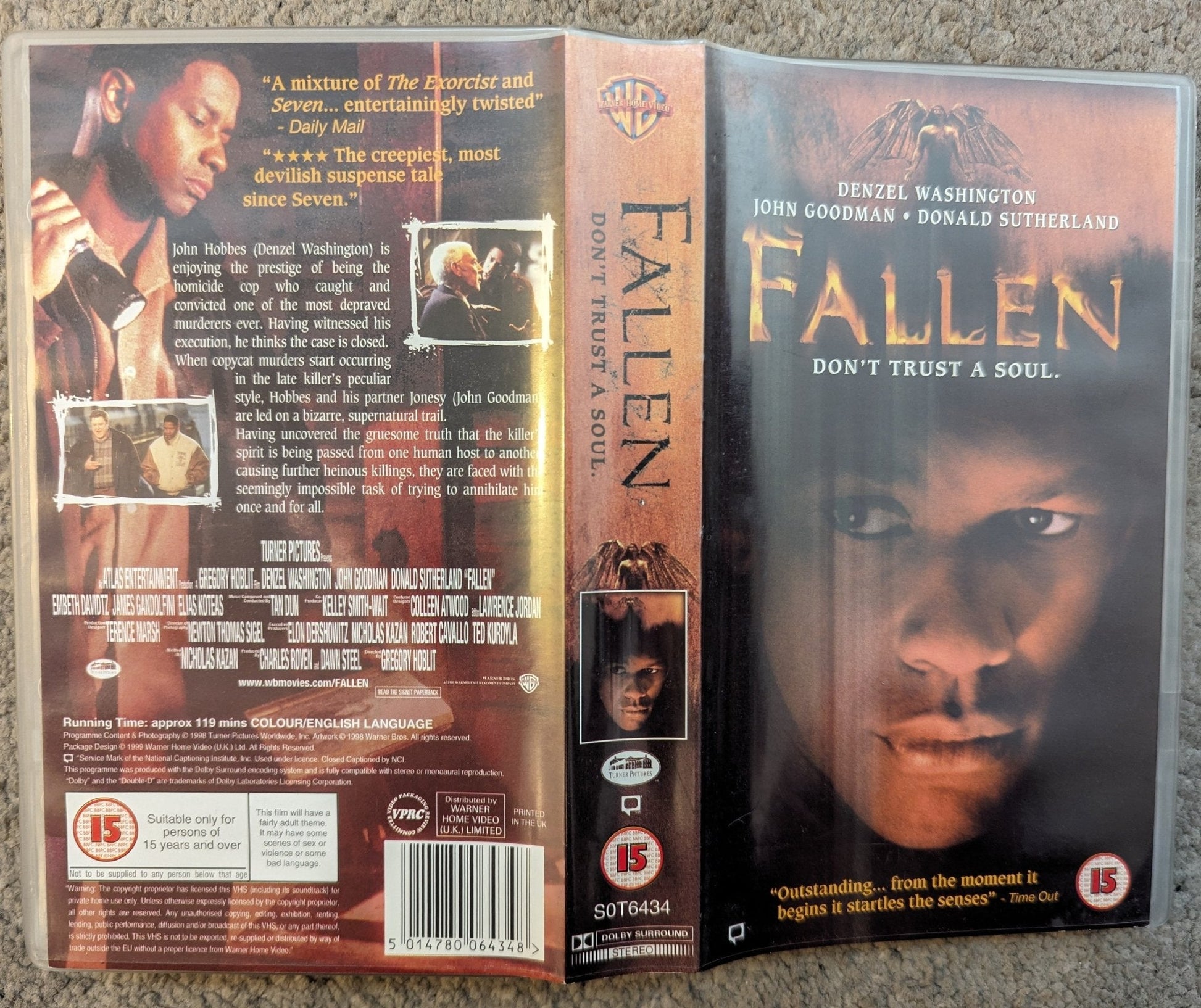 Fallen (1998) VHS Video - Flippin Retro Video Shop