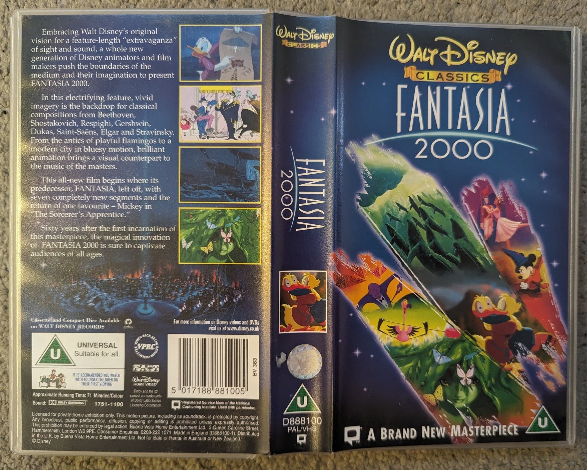 Fantasia 2000 (1999) VHS Video - Flippin Retro Video Shop