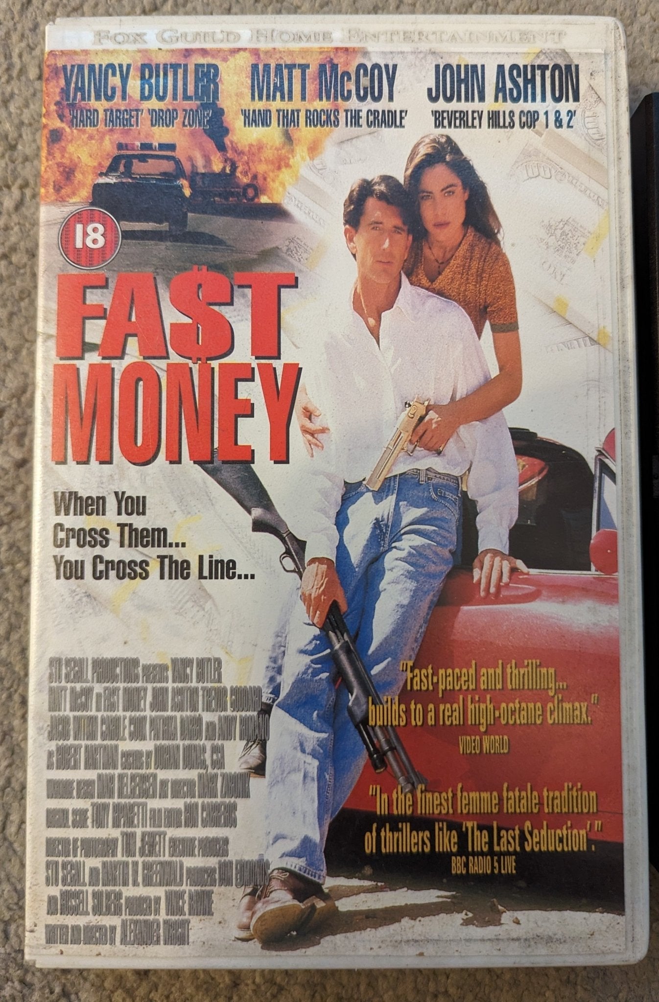 Fast Money (1996) VHS Video Ex Rental - Flippin Retro Video Shop