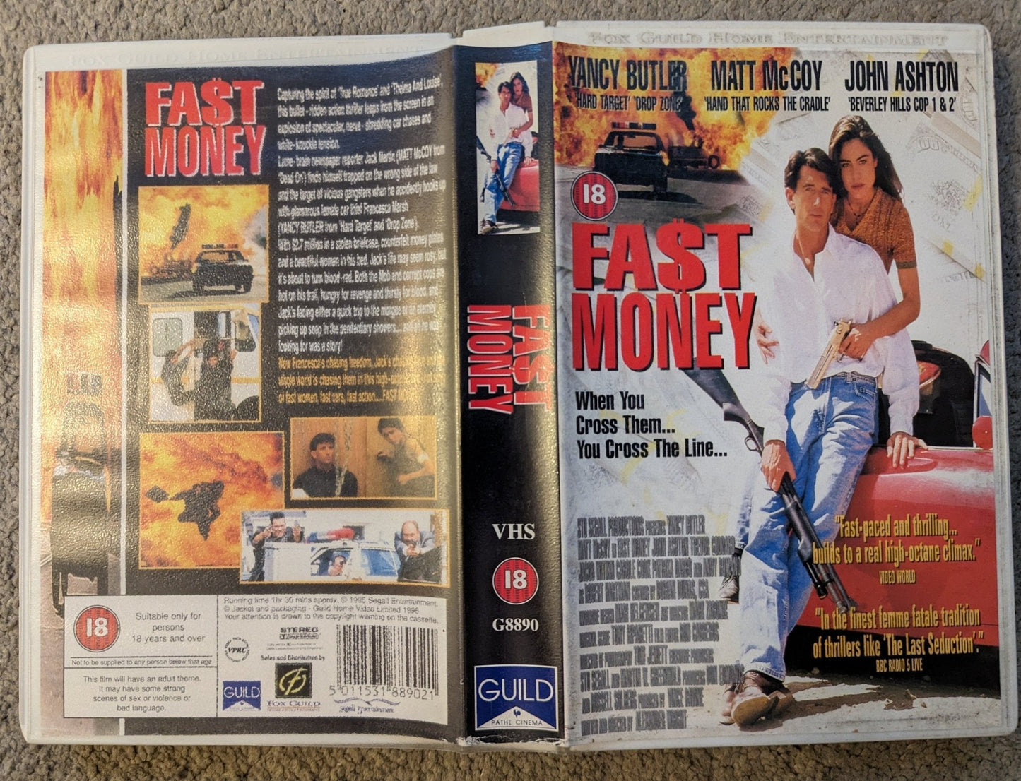 Fast Money (1996) VHS Video Ex Rental - Flippin Retro Video Shop