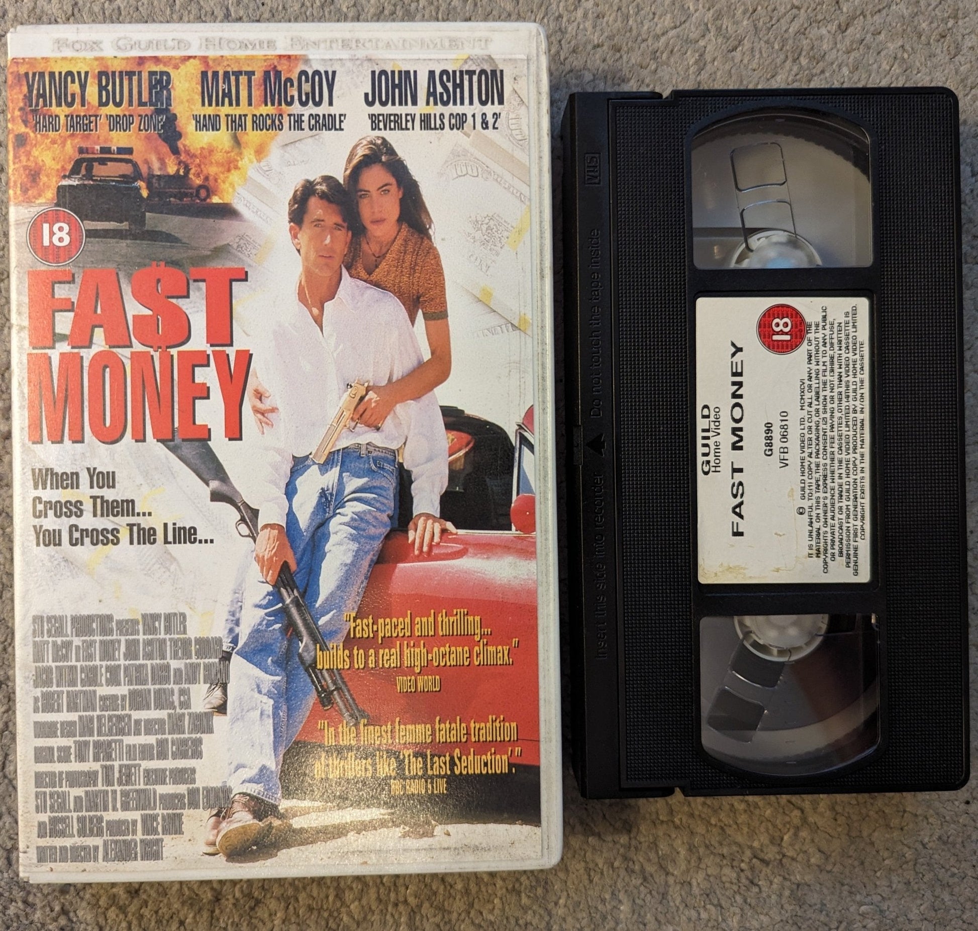 Fast Money (1996) VHS Video Ex Rental - Flippin Retro Video Shop