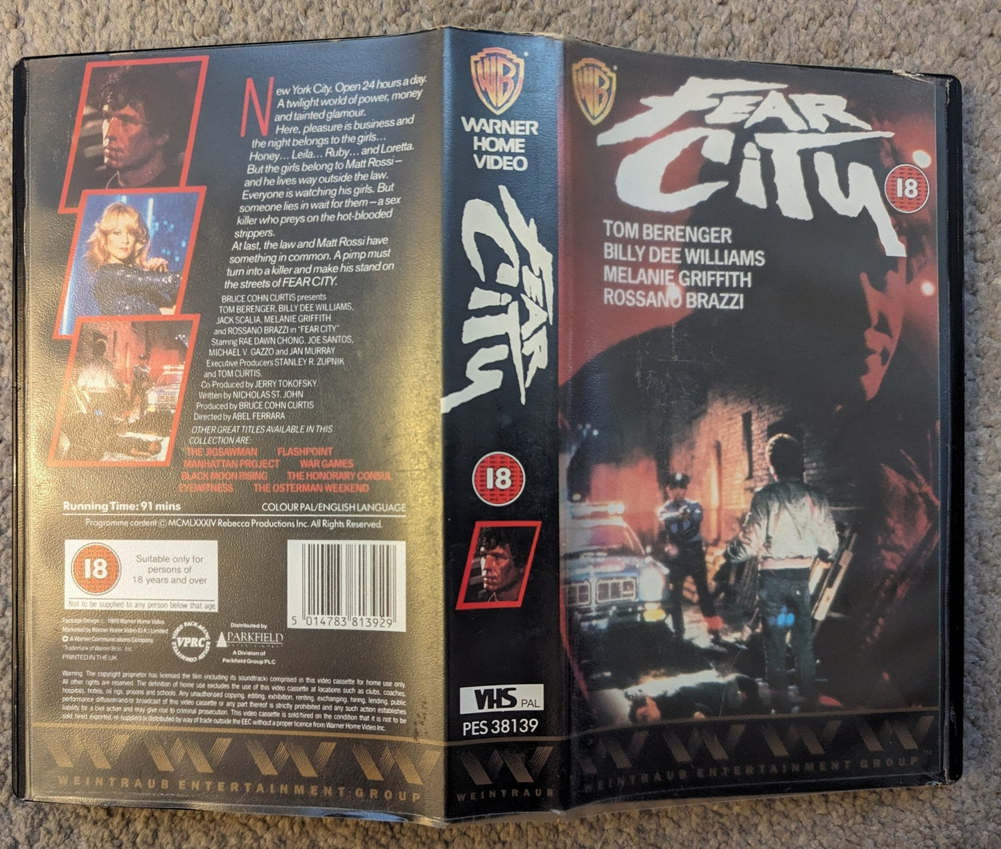 Fear City (1984) VHS Video - Flippin Retro Video Shop