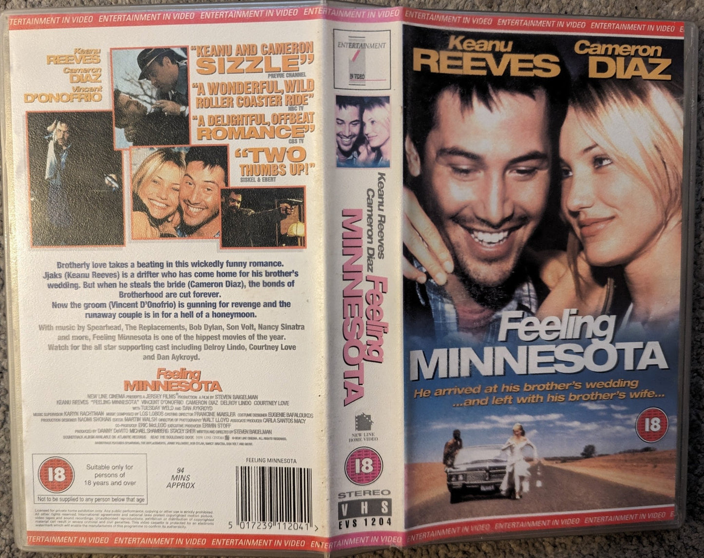 Feeling Minnesota (1996) VHS Video - Flippin Retro Video Shop