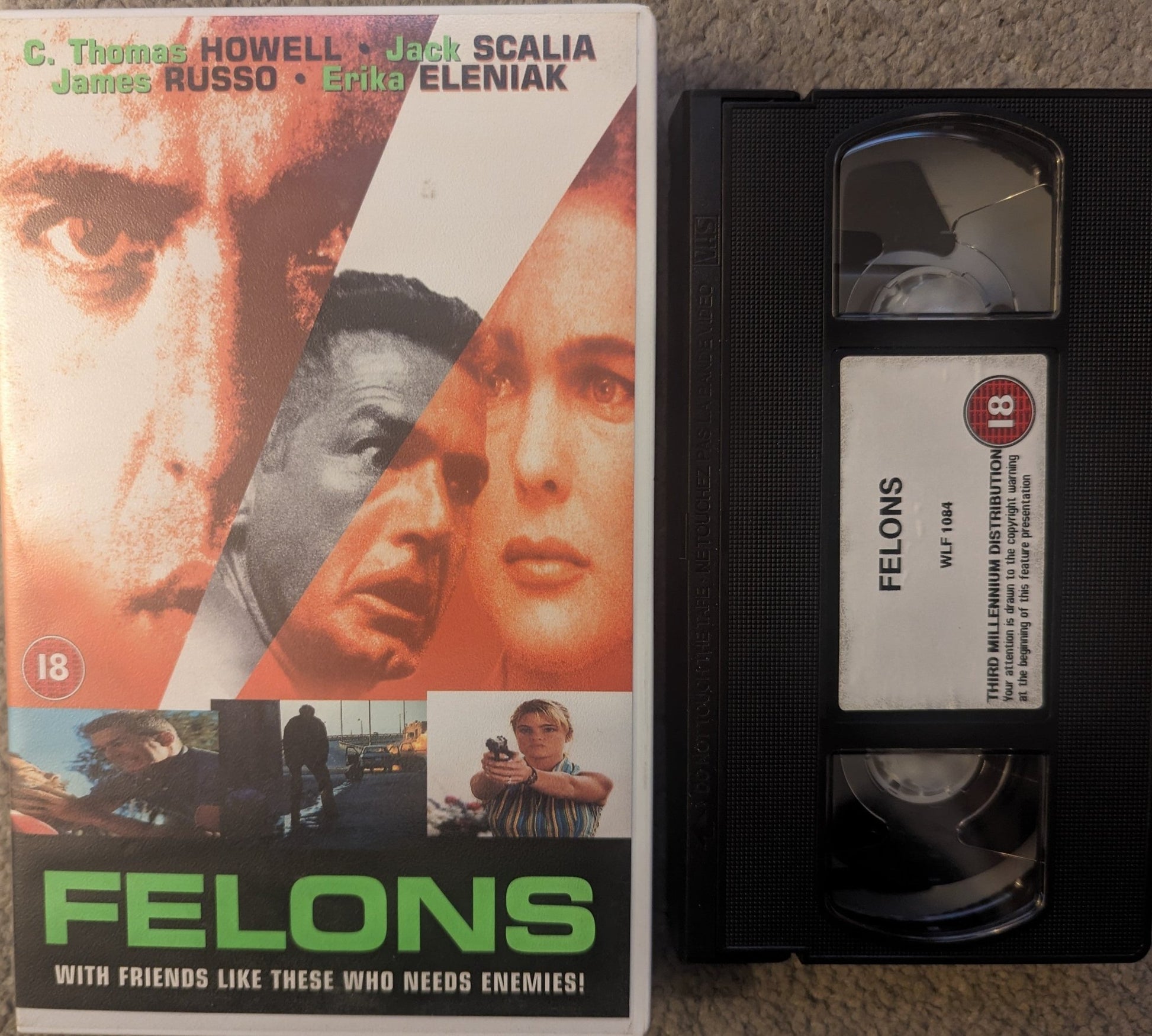 Felons (2000) VHS Video Ex Rental - Flippin Retro Video Shop