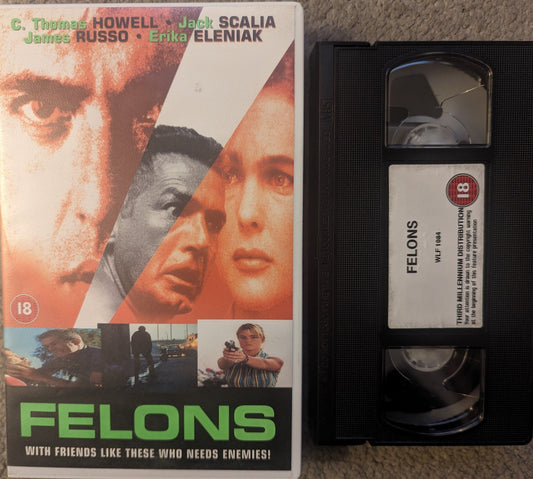 Felons (2000) VHS Video Ex Rental - Flippin Retro Video Shop