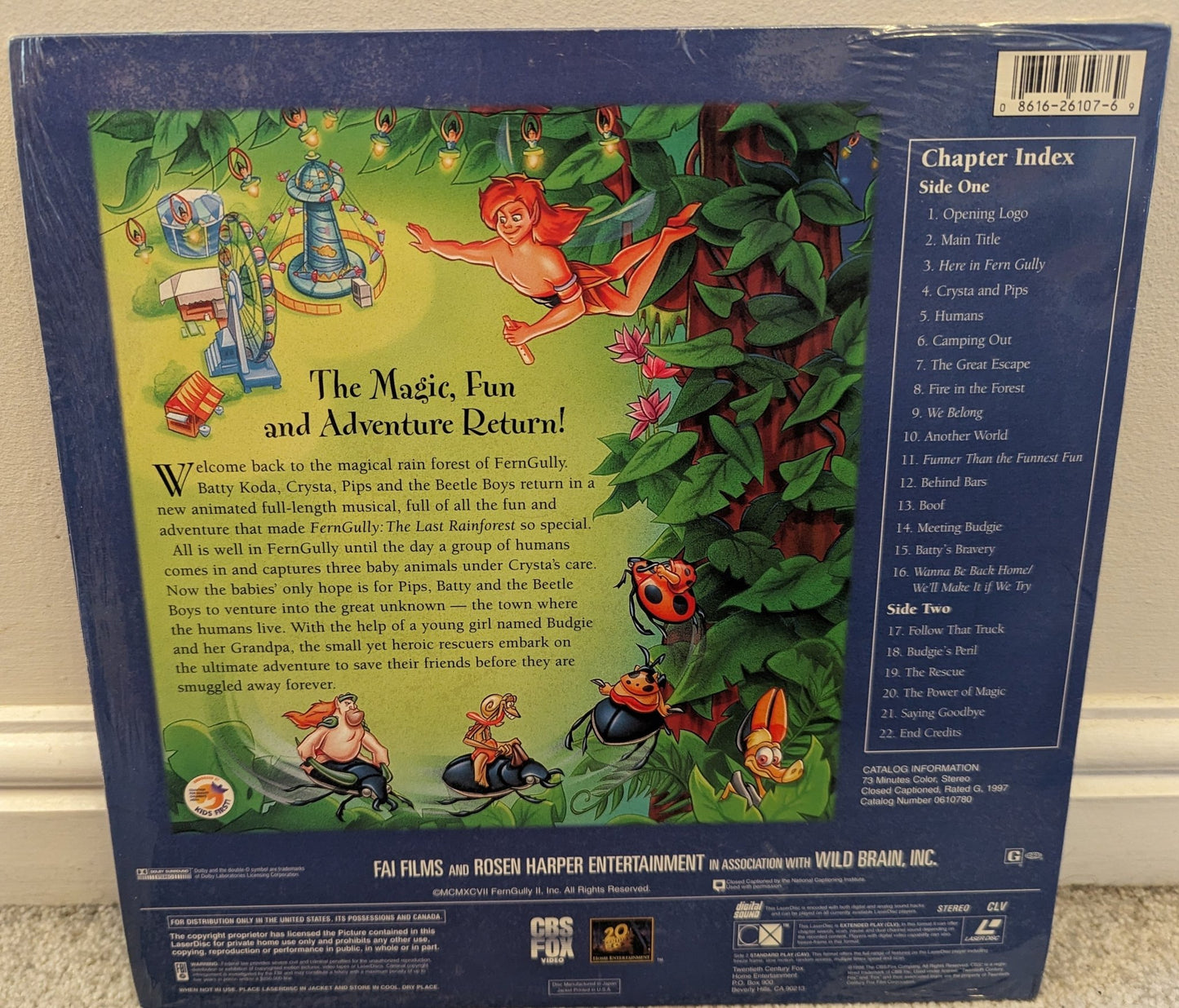 Fern Gully 2 (1998) Laserdisc NTSC - Flippin Retro Video Shop