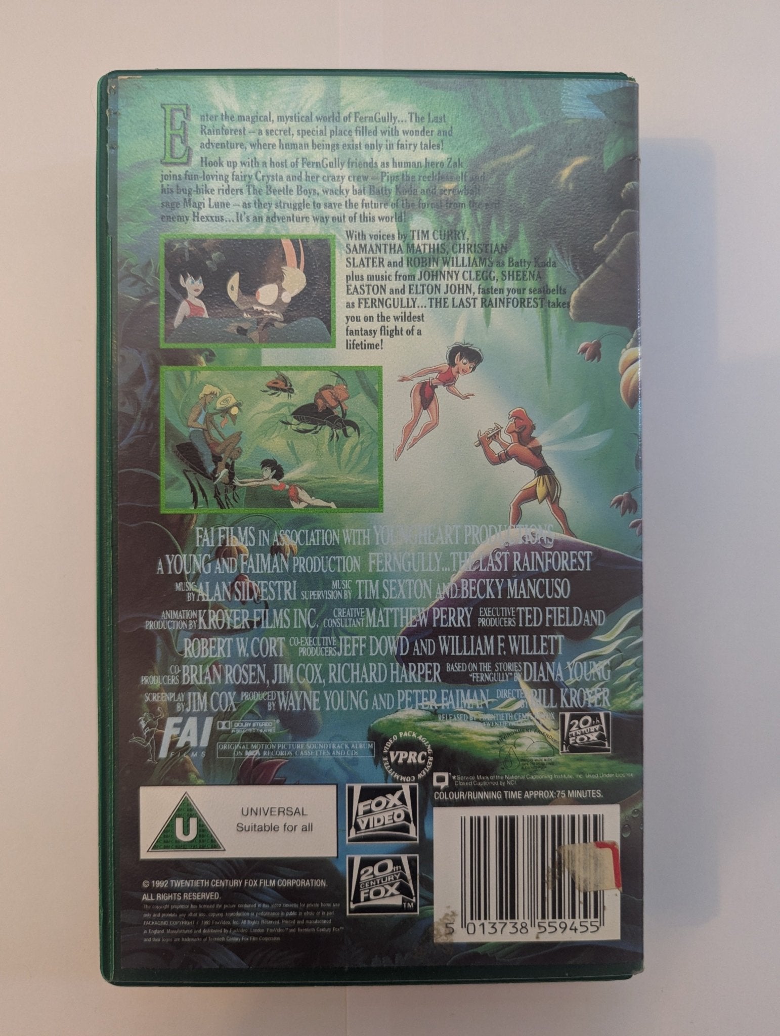 Fern Gully The Last Rainforest (1992) VHS Video - Flippin Retro Video Shop