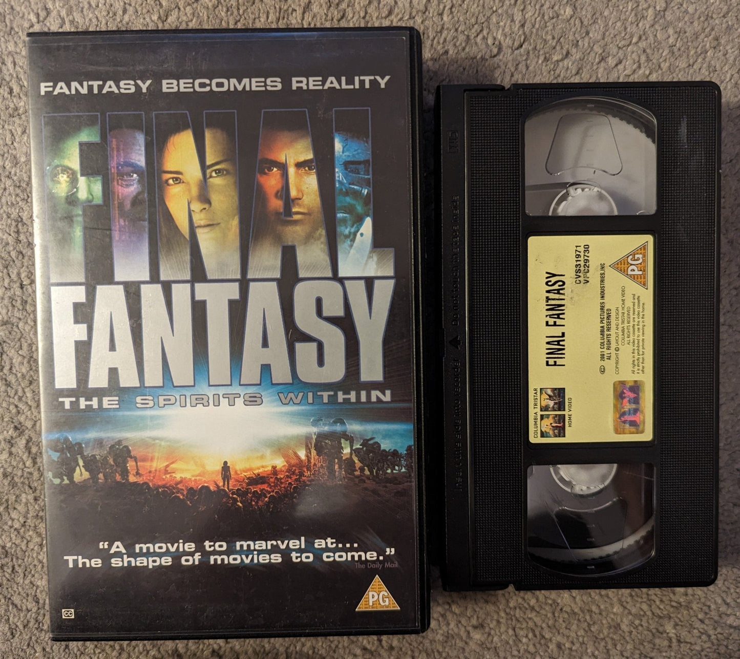 Final Fantasy The Spirits Within (2001) VHS Video Ex Rental - Flippin Retro Video Shop