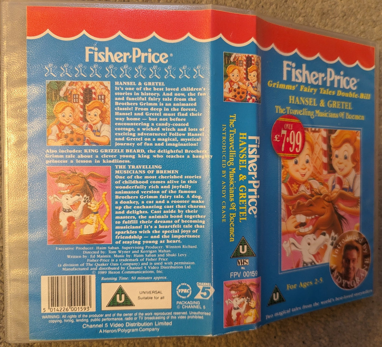 Fisher Price Hansel & Gretel / The Travelling Musicians Of Bremen VHS Video - Flippin Retro Video Shop