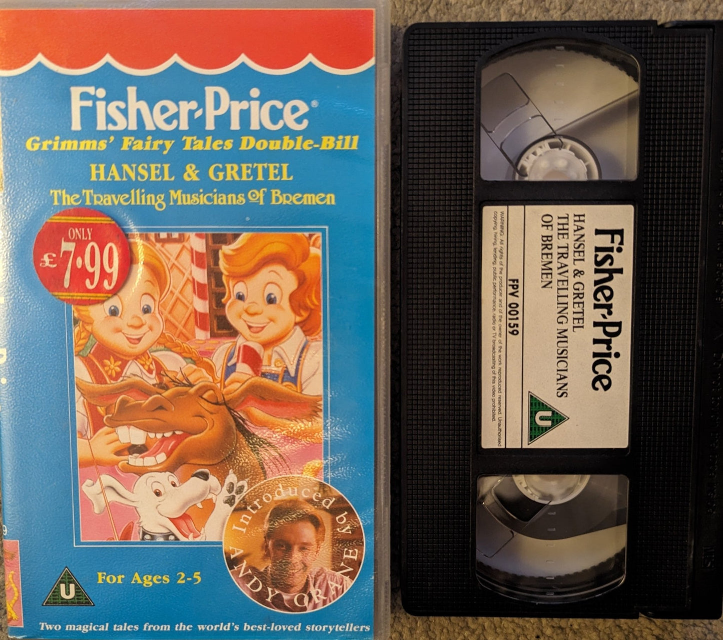 Fisher Price Hansel & Gretel / The Travelling Musicians Of Bremen VHS Video - Flippin Retro Video Shop