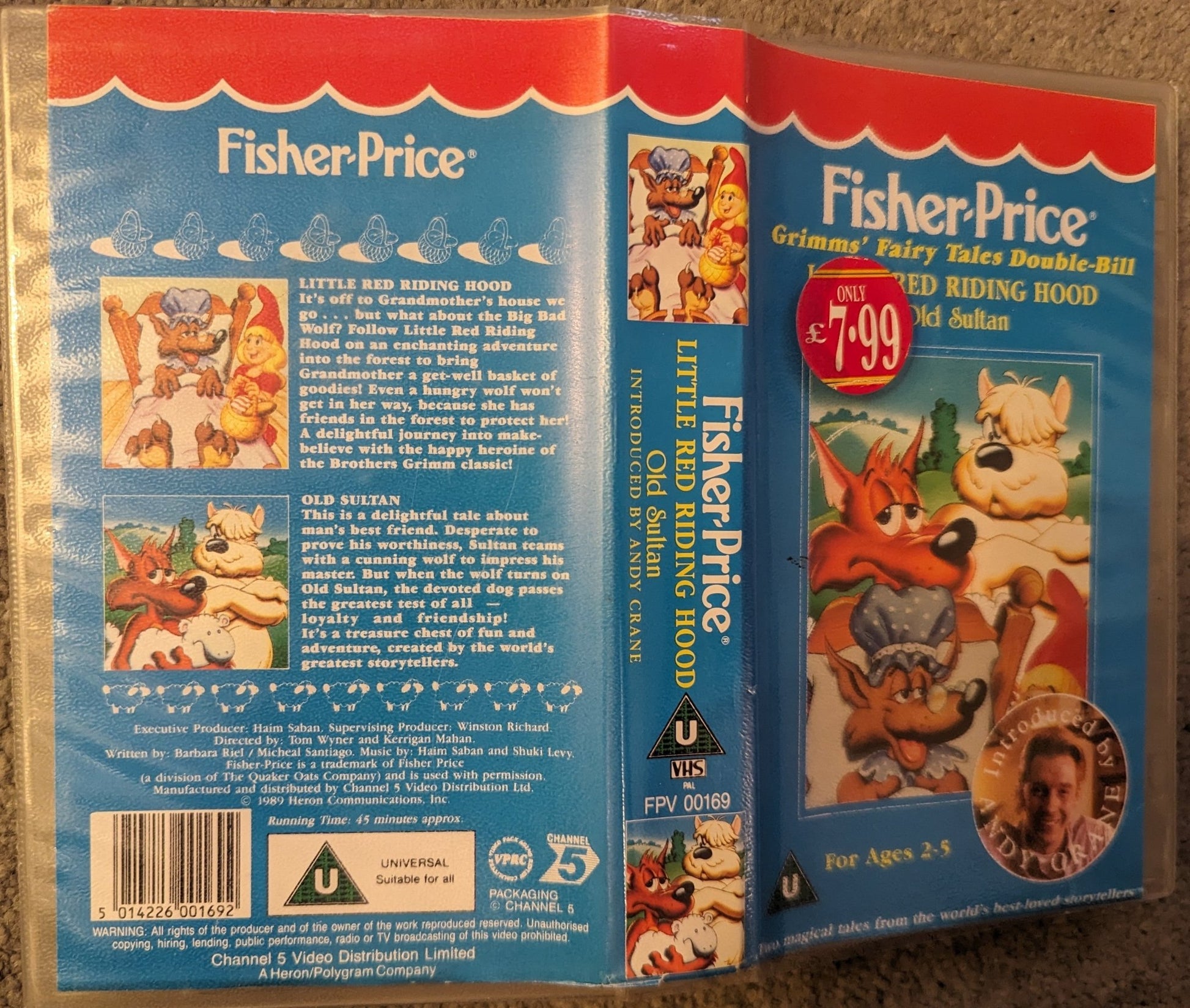 Fisher Price Little Red Riding Hood / Old Sultan VHS Video - Flippin Retro Video Shop