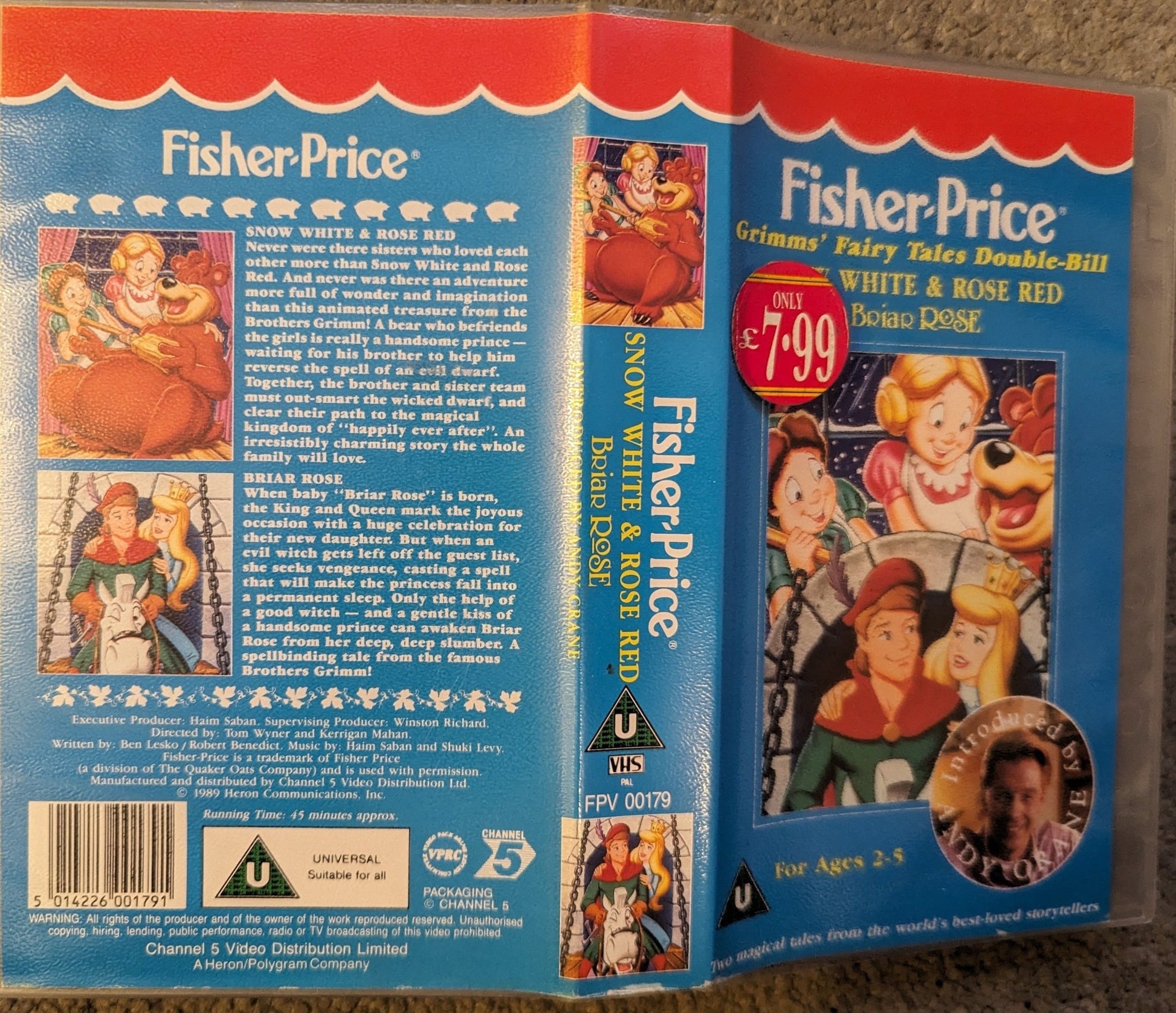 Fisher Price Snow White / Rose Red VHS Video - Flippin Retro Video Shop