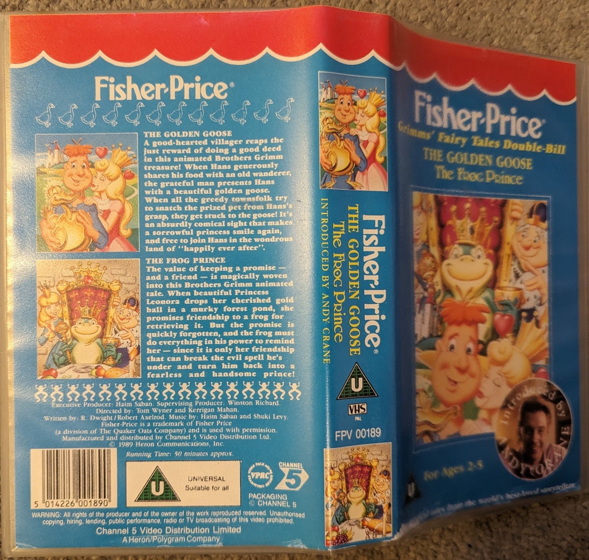 Fisher Price The Golden Goose / The Frog Prince VHS Video - Flippin Retro Video Shop