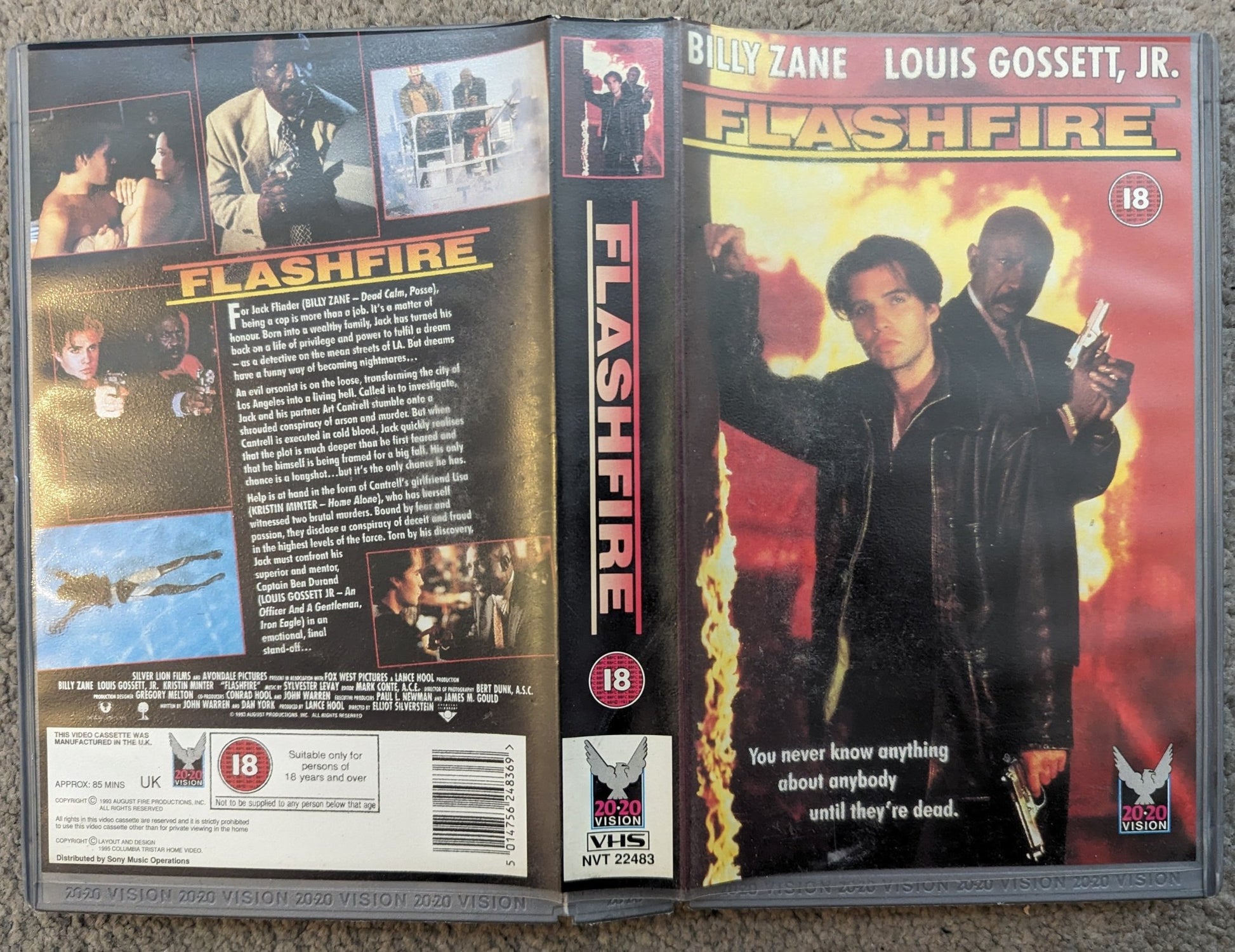 Flashfire (1994) VHS Video Ex Rental - Flippin Retro Video Shop