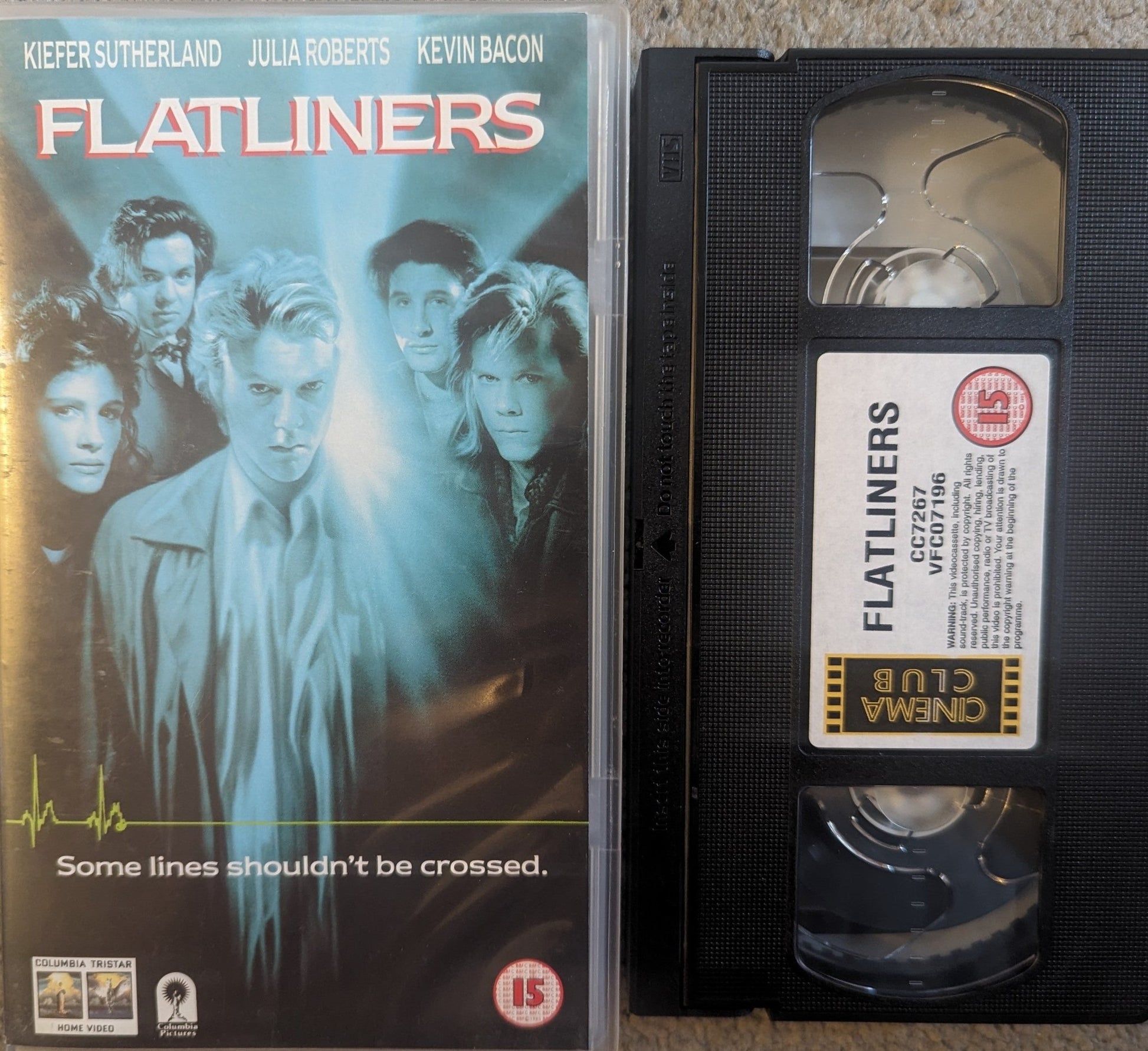 Flatliners (1990) VHS Video Cinema Club - Flippin Retro Video Shop