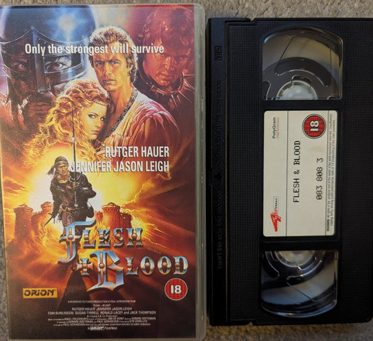 Flesh & Blood (1985) VHS Video - Flippin Retro Video Shop