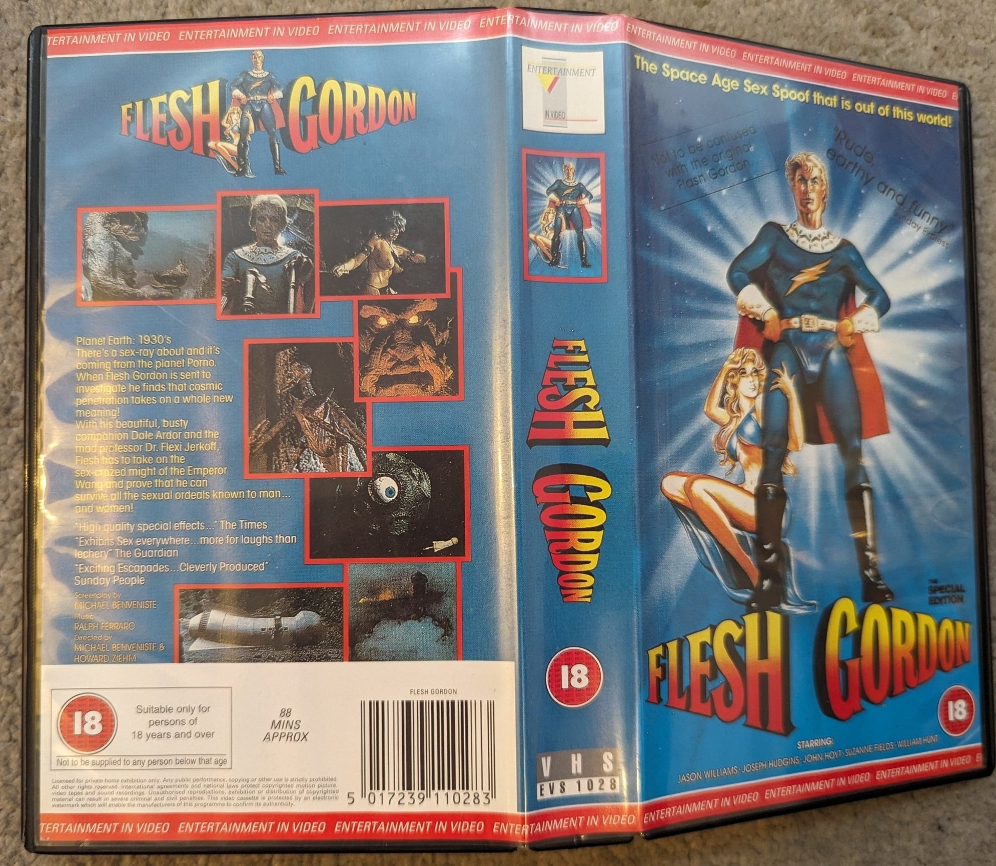 Flesh Gordon (1974) VHS Video - Flippin Retro Video Shop