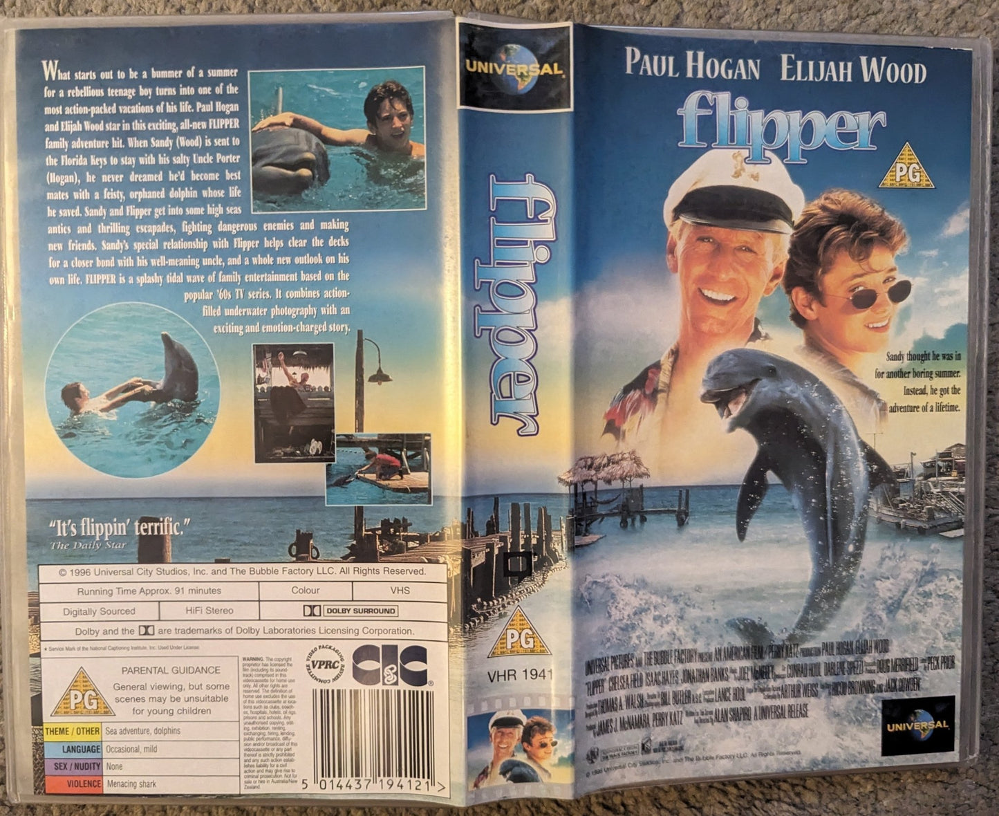 Flipper (1996) VHS Video - Flippin Retro Video Shop