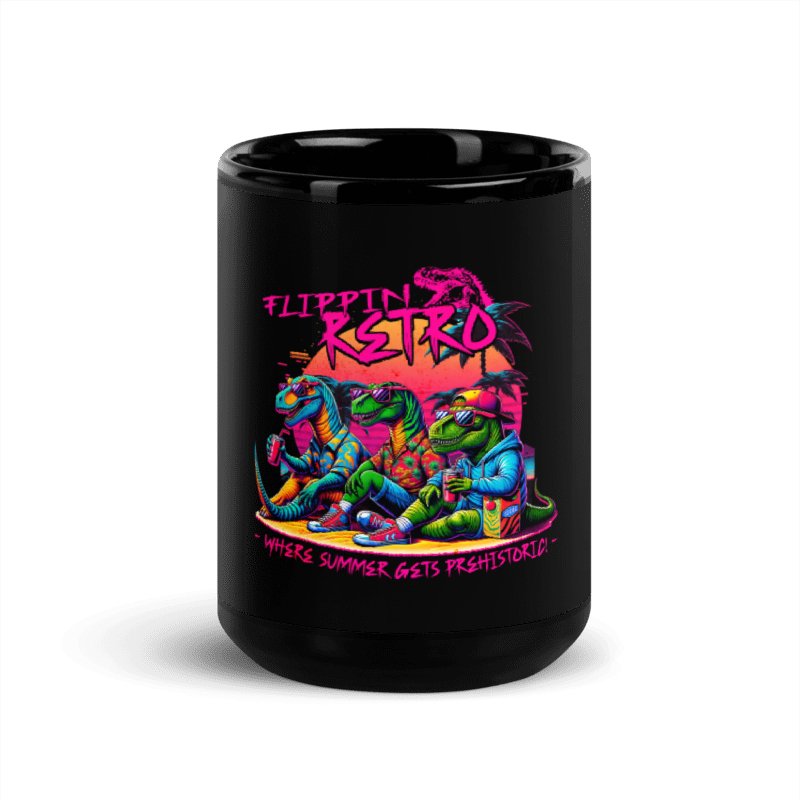 Flippin Retro Dinosaur Mug - Flippin Retro Video Shop