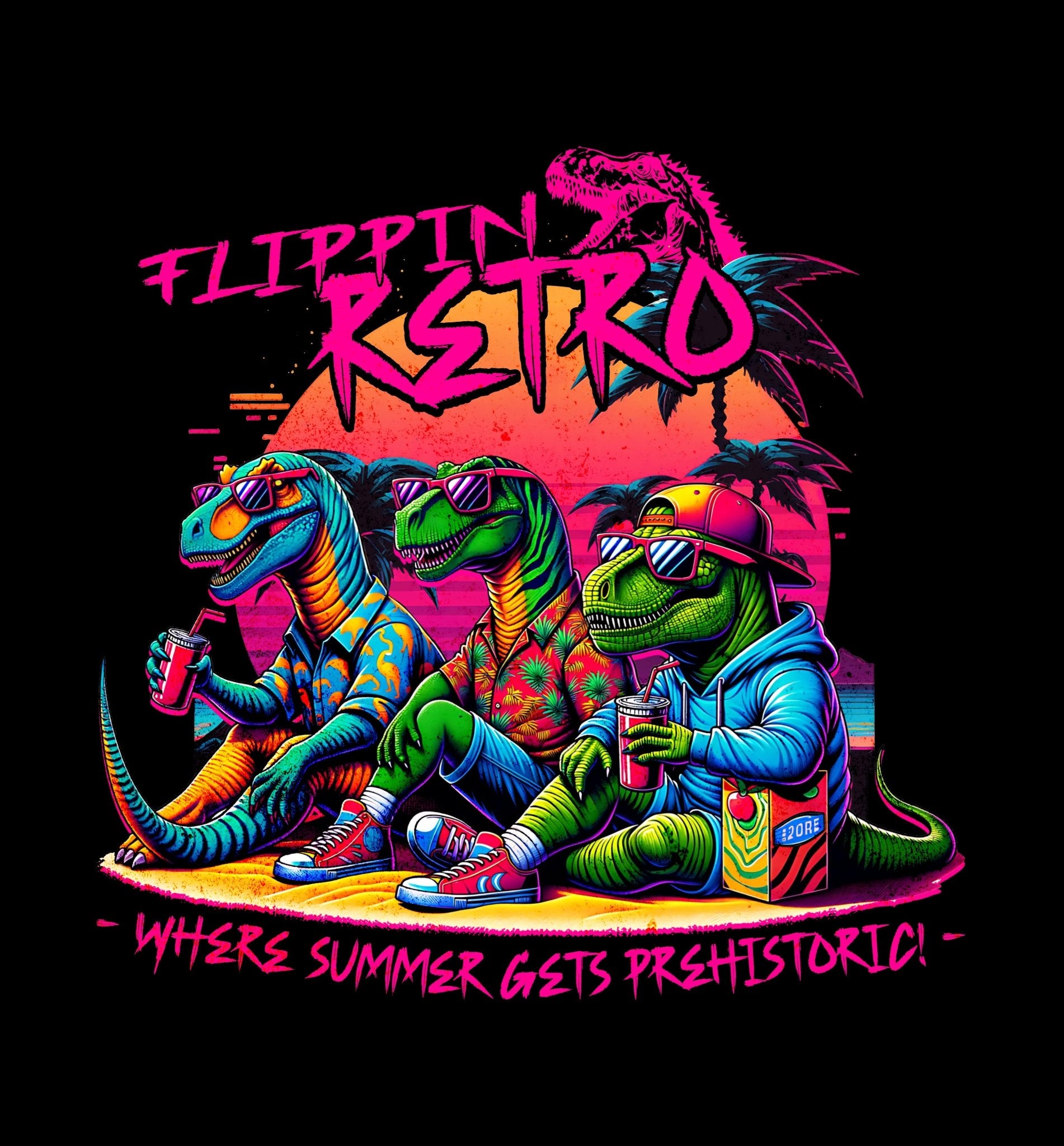 Flippin Retro Dinosaur Mug - Flippin Retro Video Shop