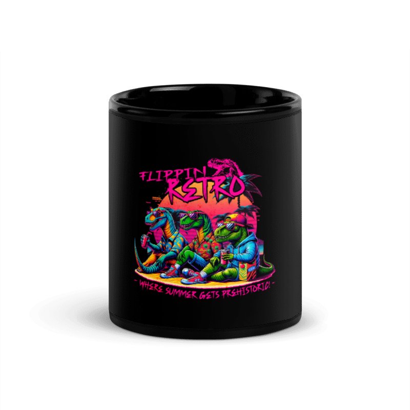 Flippin Retro Dinosaur Mug - Flippin Retro Video Shop