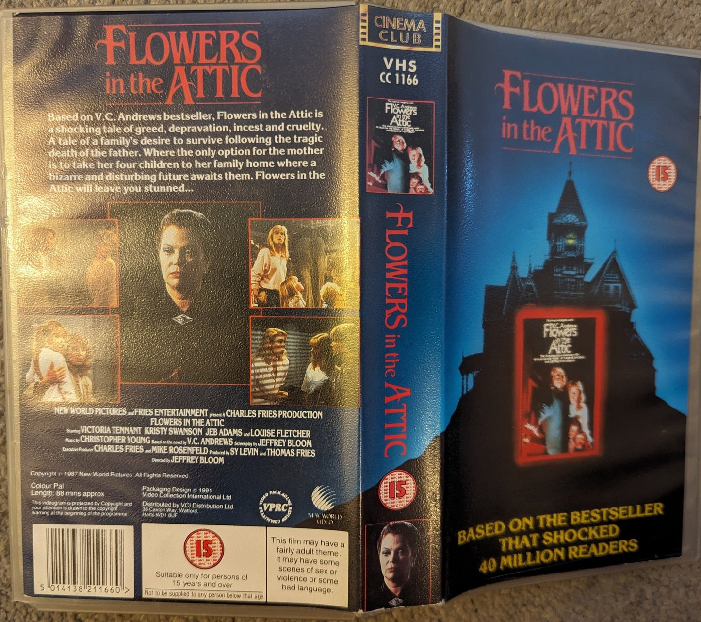 Flowers In The Attic (1987) VHS Video Cinema Club - Flippin Retro Video Shop