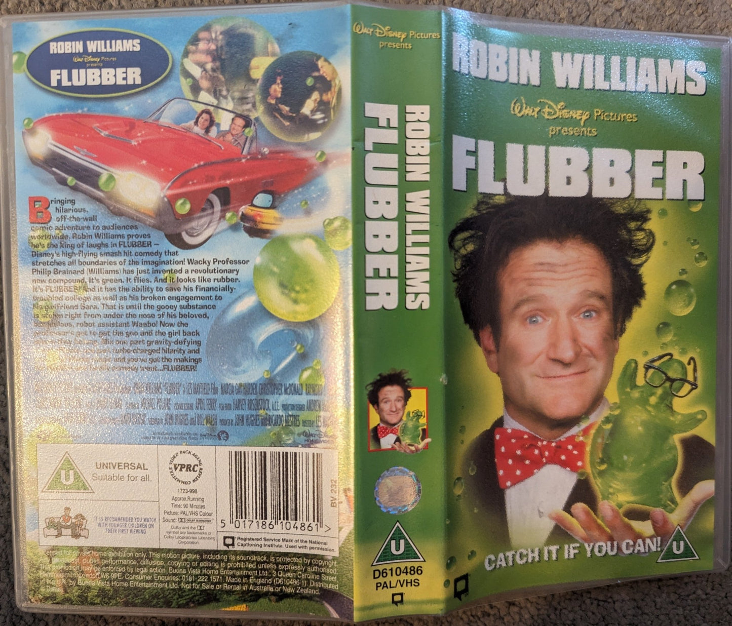 Flubber (1997) VHS Video - Flippin Retro Video Shop