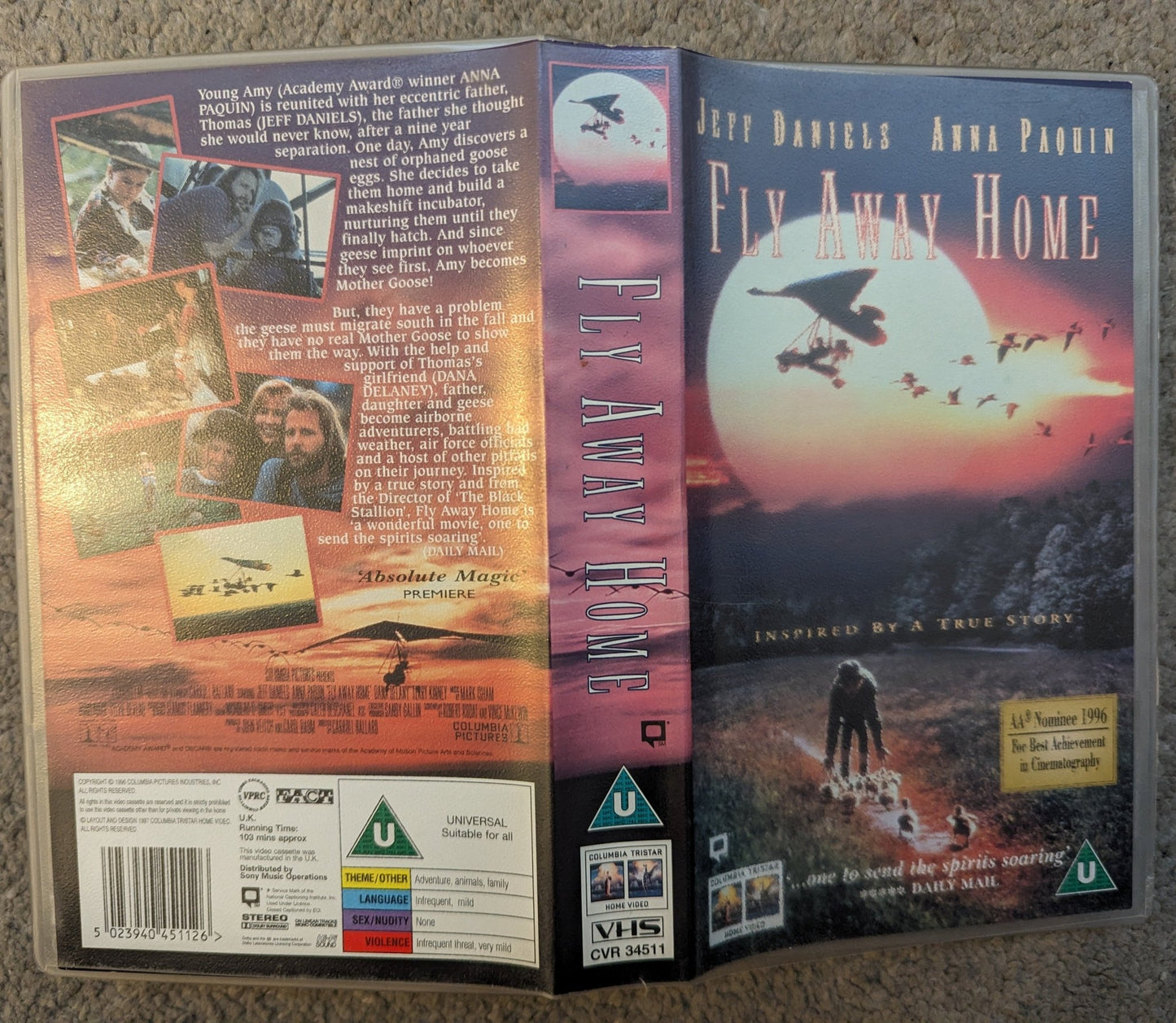 Fly Away Home (1996) VHS Video - Flippin Retro Video Shop