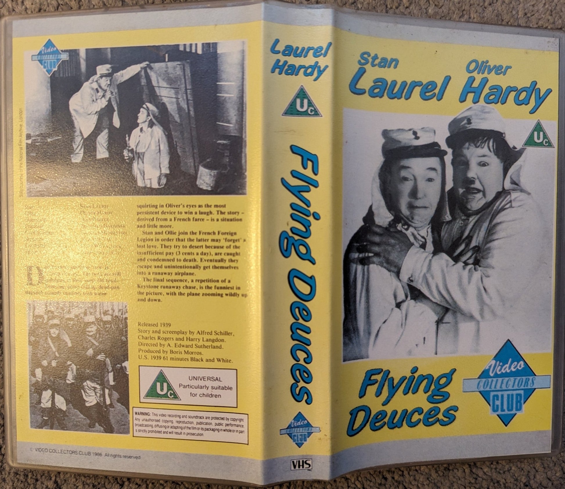 Flying Deuces (1939) VHS Video - Flippin Retro Video Shop