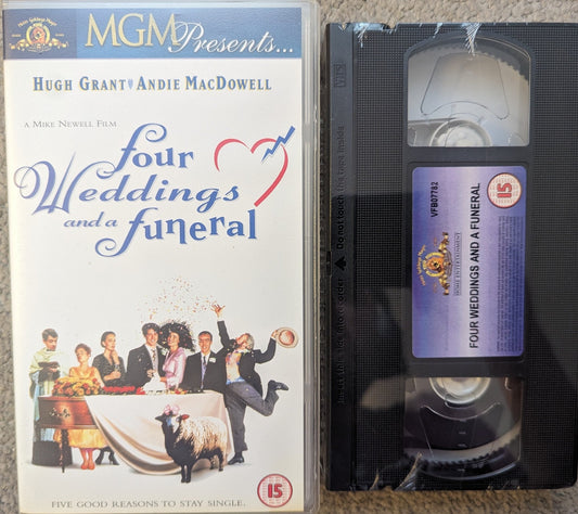 Four Weddings and a Funeral (1994) VHS Video *Sealed* - Flippin Retro Video Shop