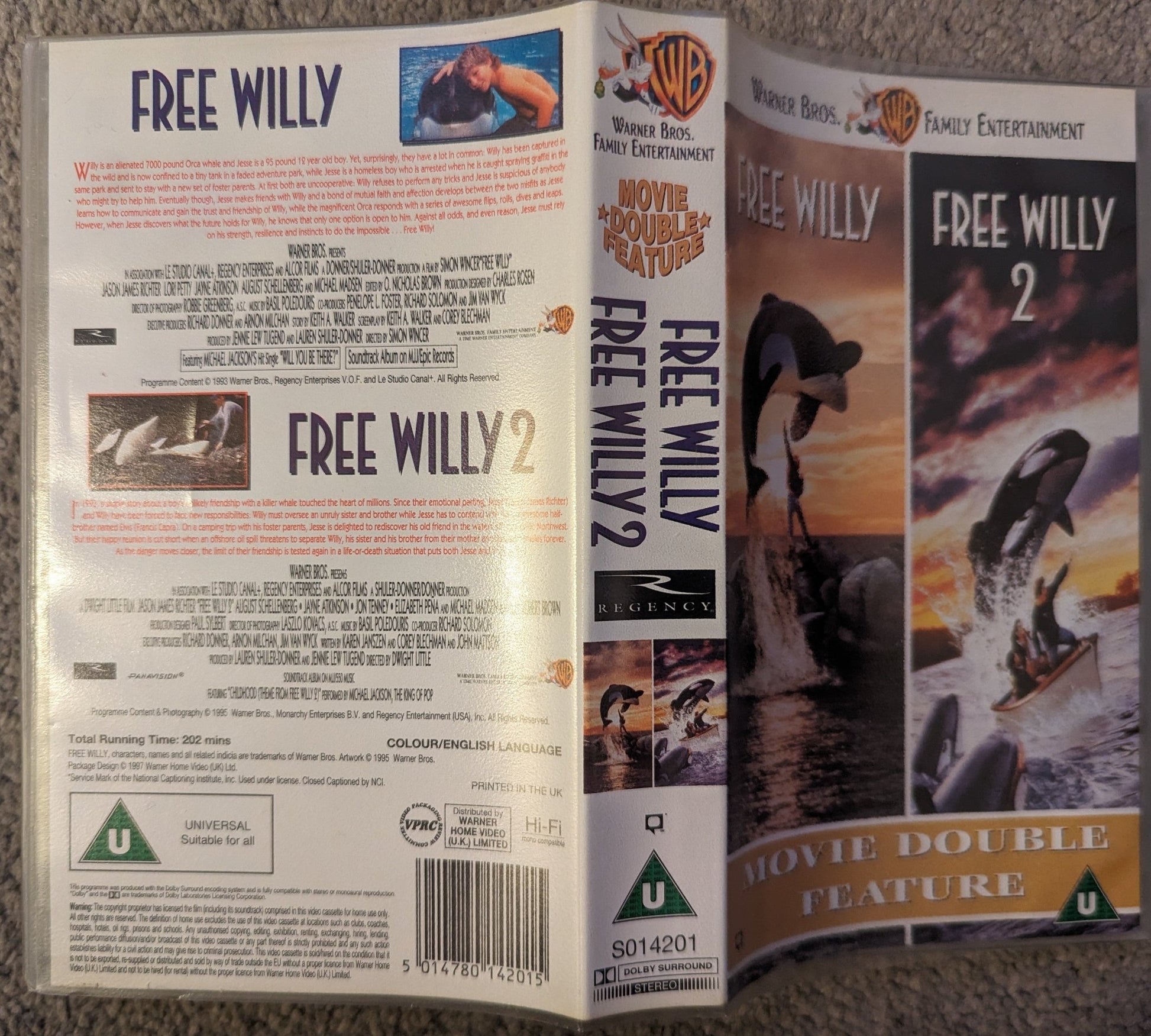 Free Willy 1 & 2 VHS Video *Sealed* - Flippin Retro Video Shop