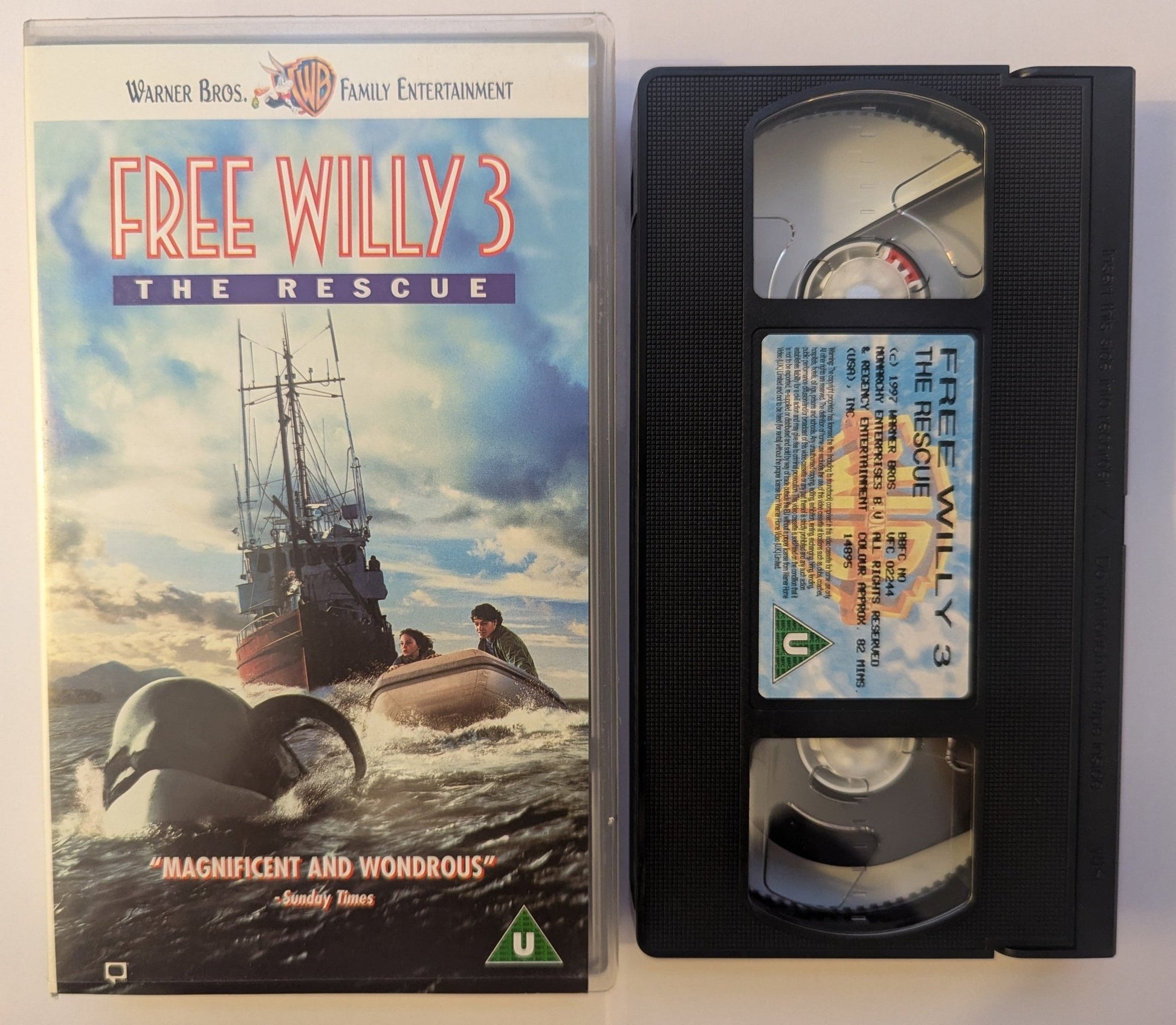 Free Willy 3 The Rescue (1997) VHS Video - Flippin Retro