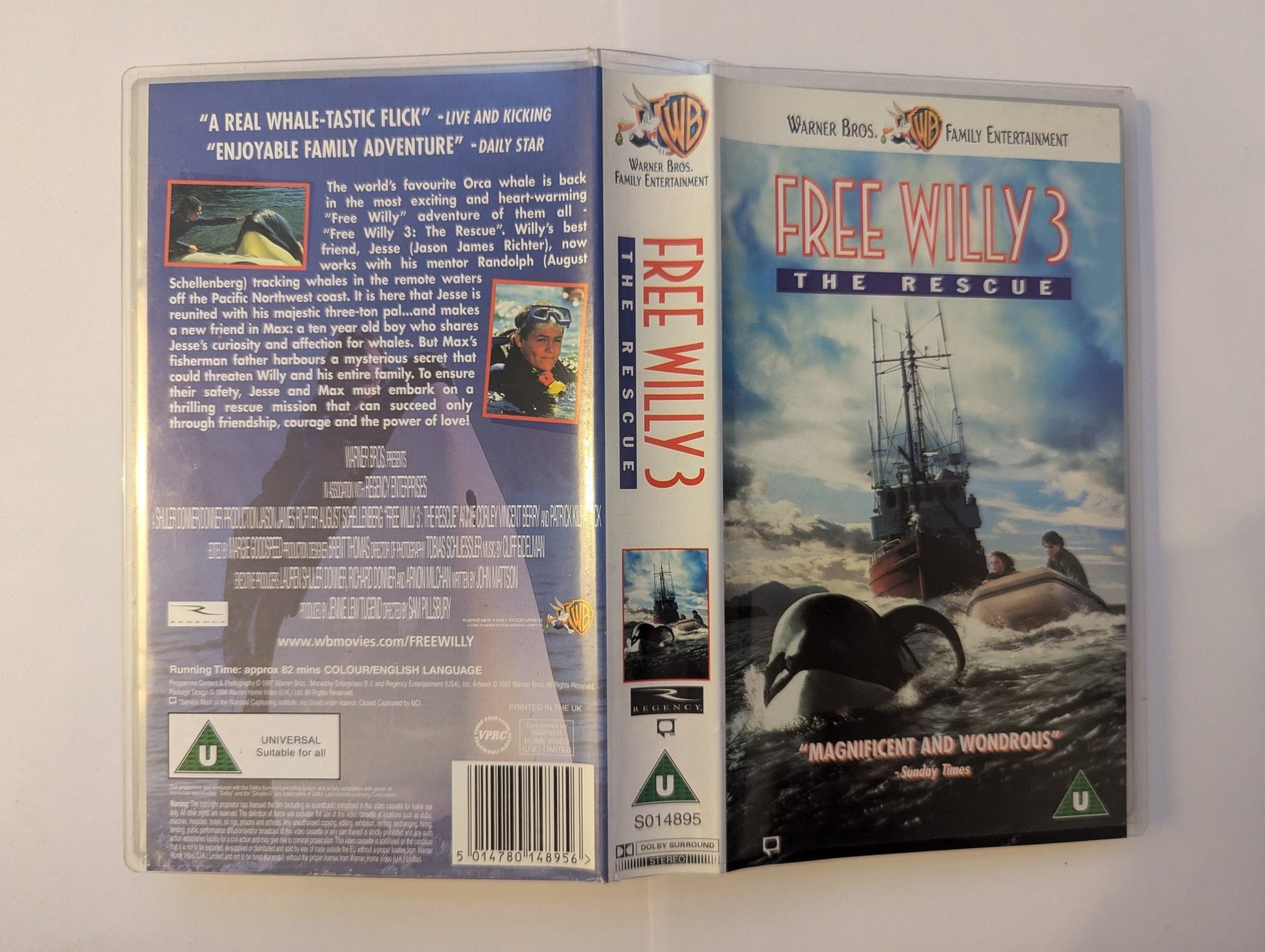 Free Willy 3 The Rescue (1997) VHS Video - Flippin Retro