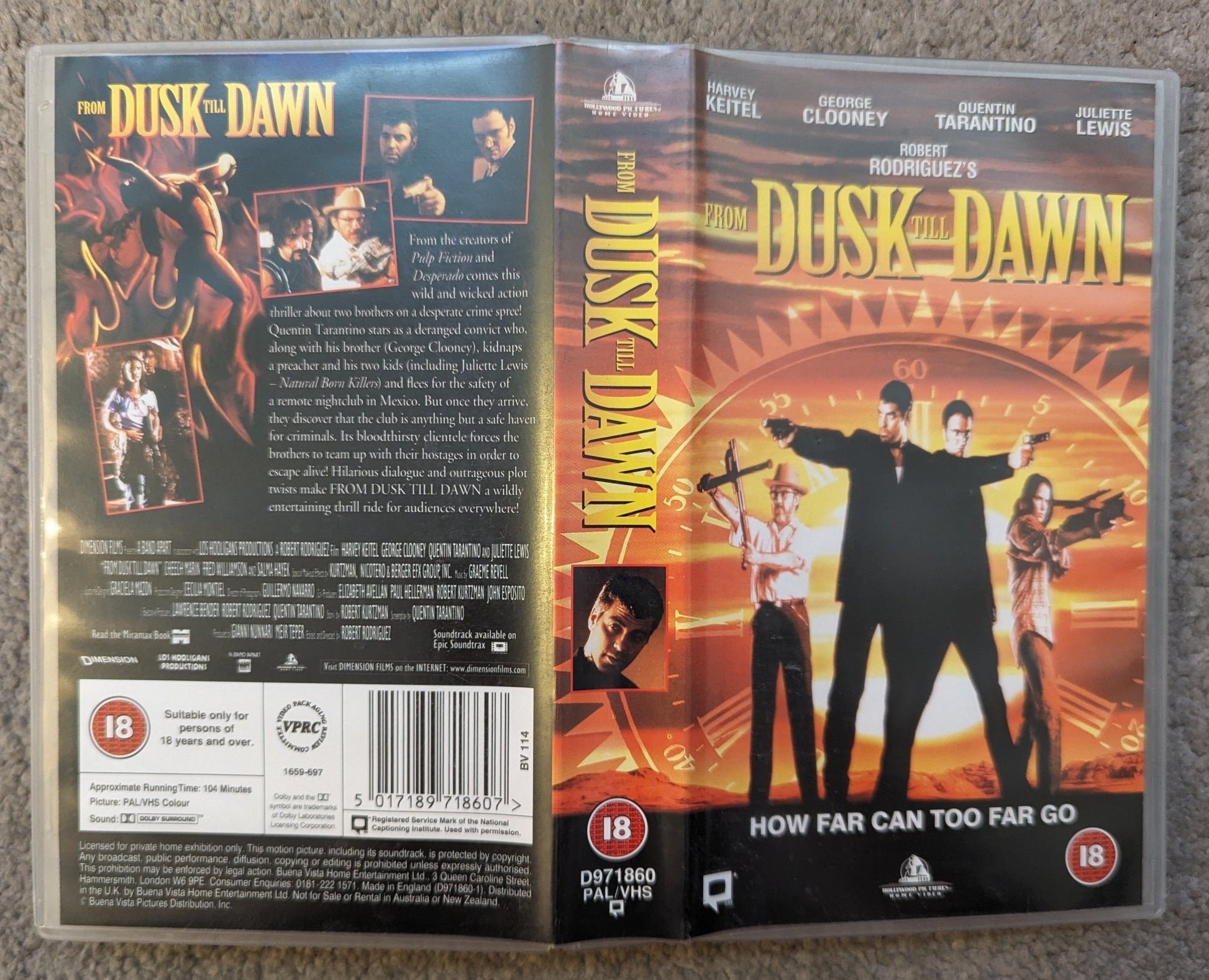 From Dusk Til Dawn (1996) VHS Video - Flippin Retro Video Shop