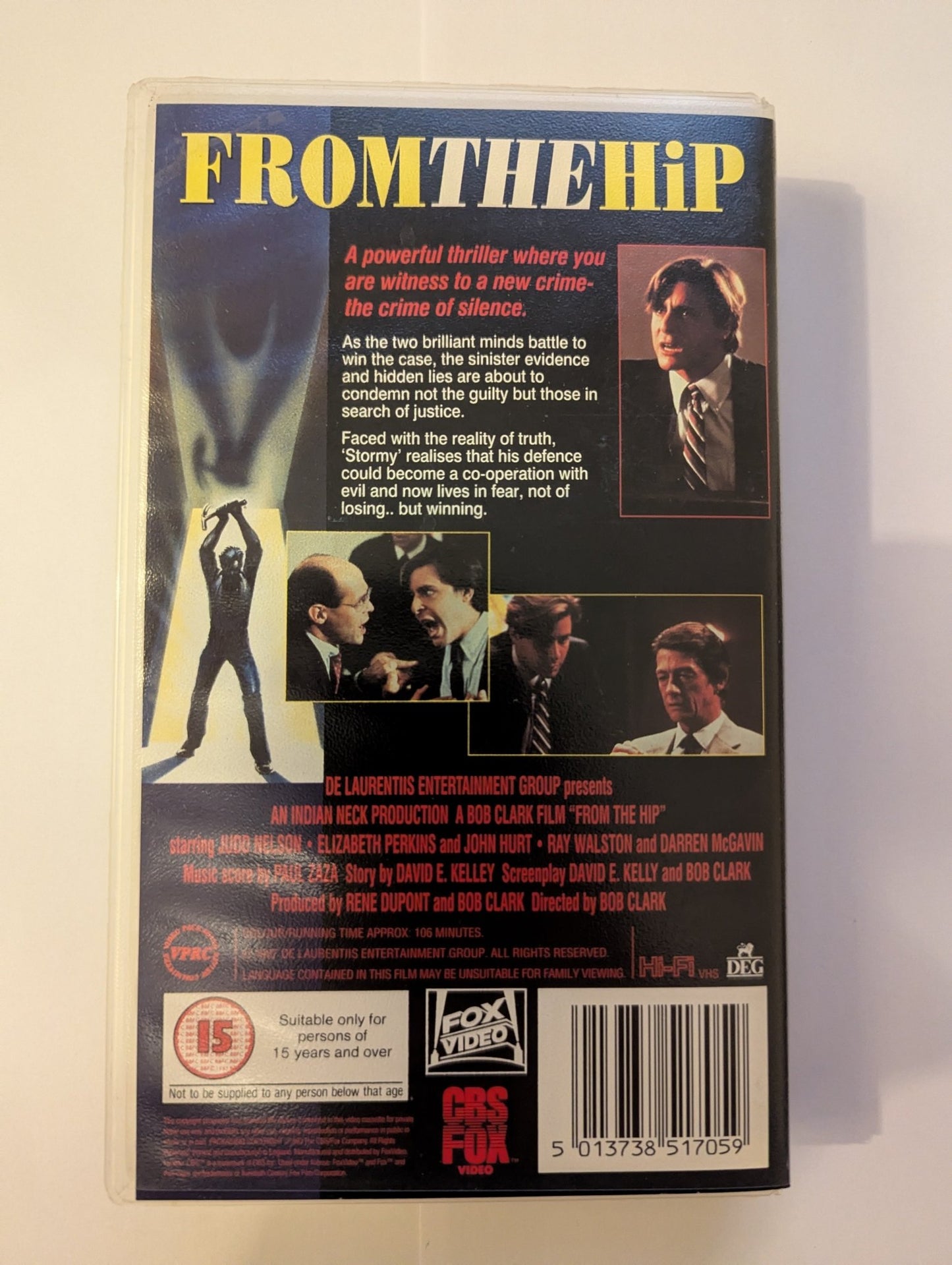 From The Hip (1987) VHS Video - Flippin Retro Video Shop