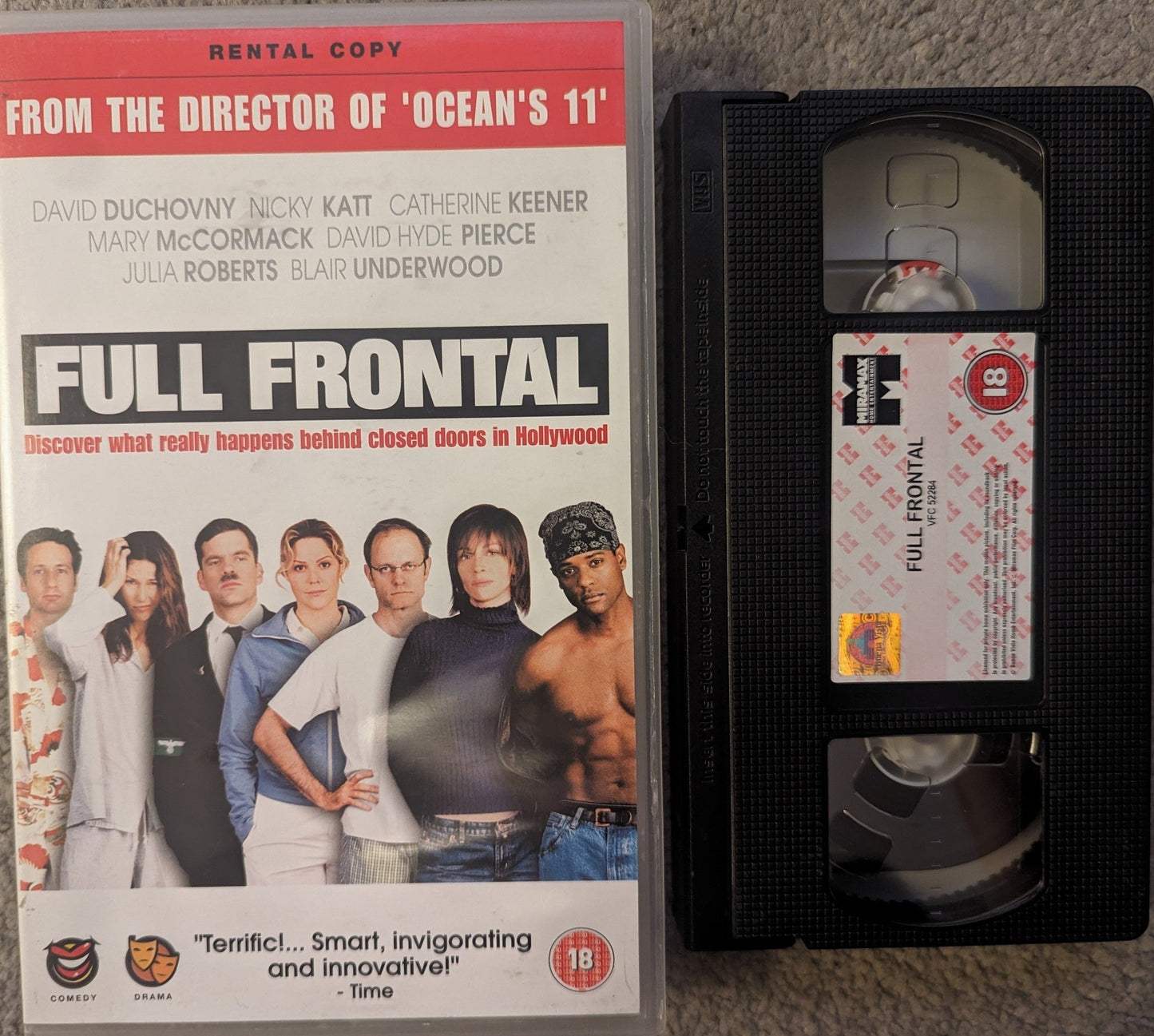 Full Frontal (2002) VHS Video Ex Rental - Flippin Retro Video Shop