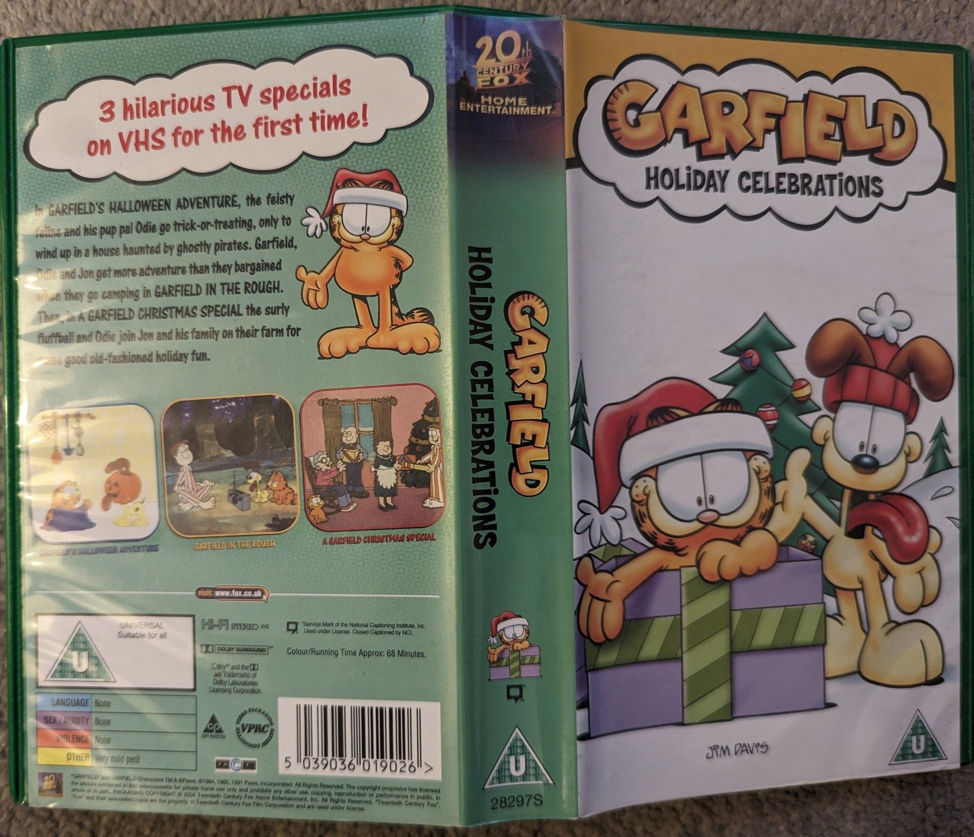 Garfield Holiday Celebrations VHS Video - Flippin Retro Video Shop