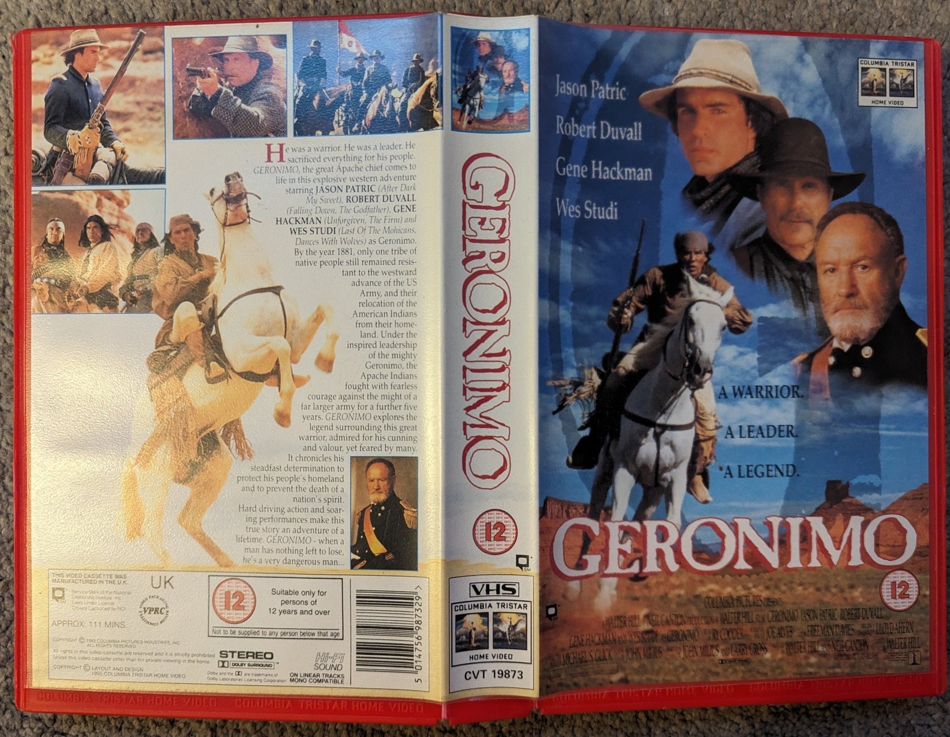 Geronimo (1993) VHS Video Ex Rental - Flippin Retro Video Shop