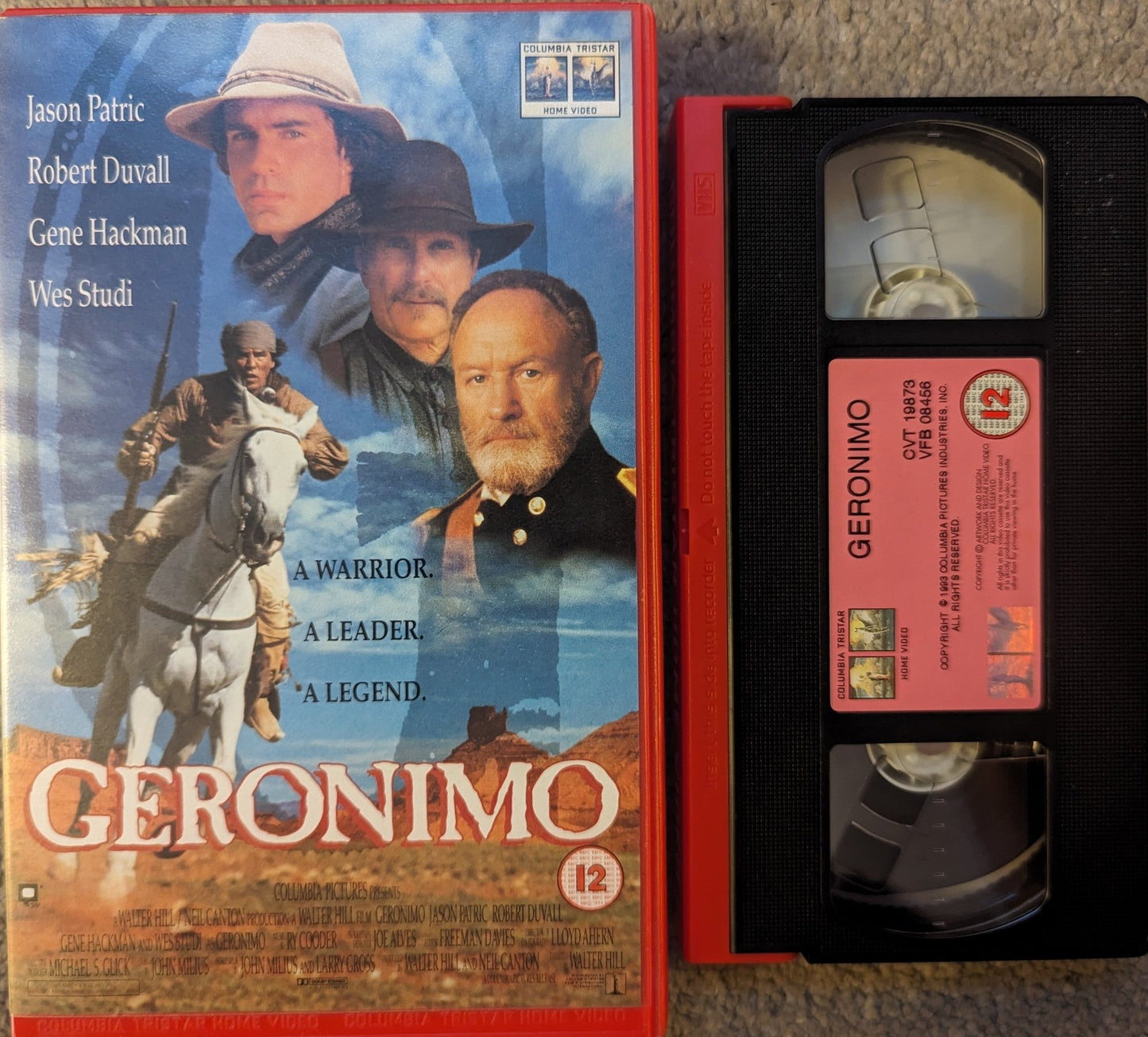 Geronimo (1993) VHS Video Ex Rental - Flippin Retro Video Shop