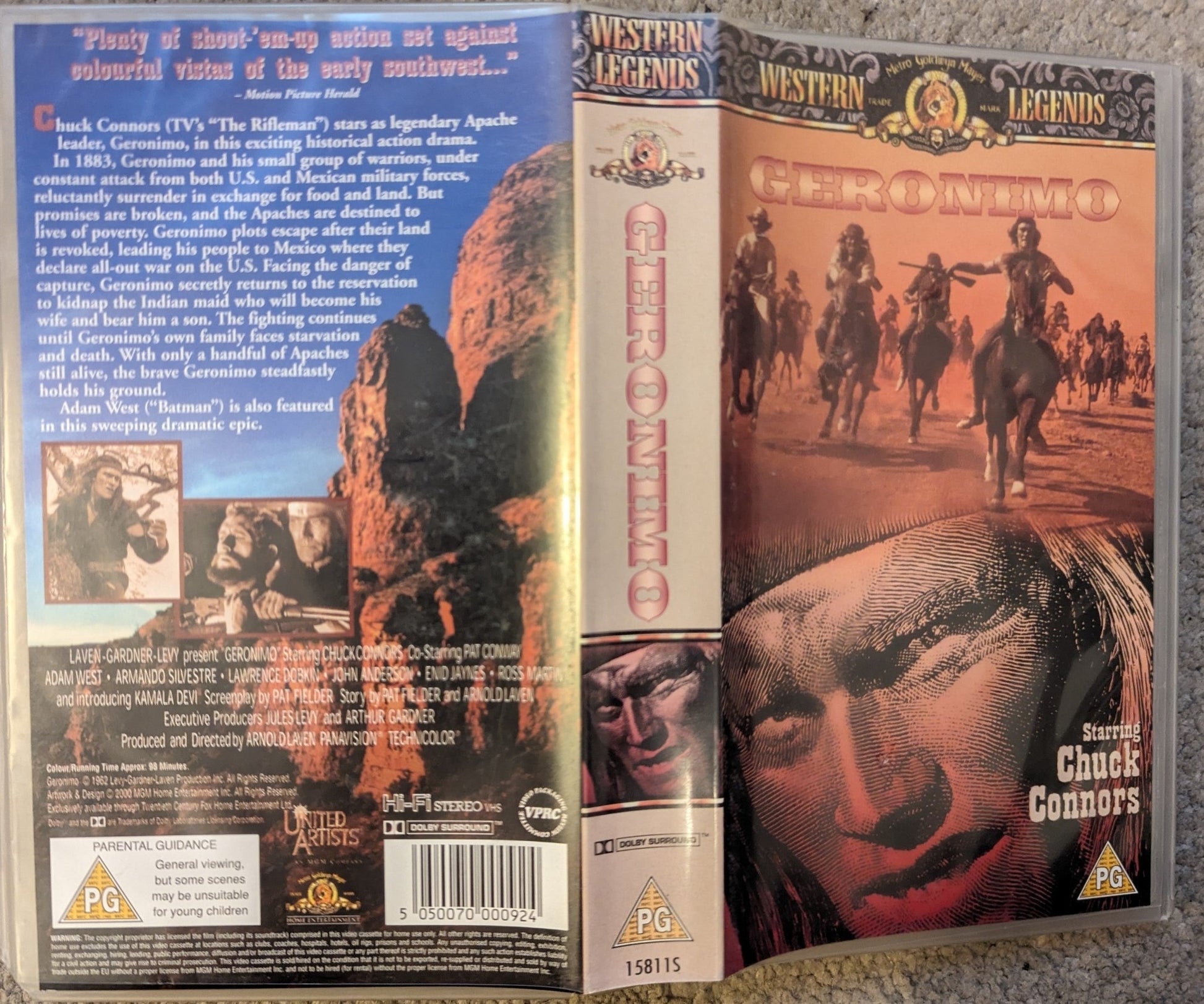 Geronimo (1993) VHS Video *Sealed* - Flippin Retro Video Shop