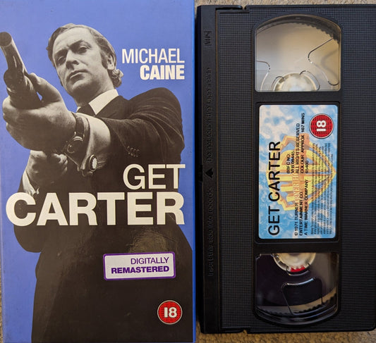 Get Carter (1971) VHS Video (Card Case) - Flippin Retro Video Shop