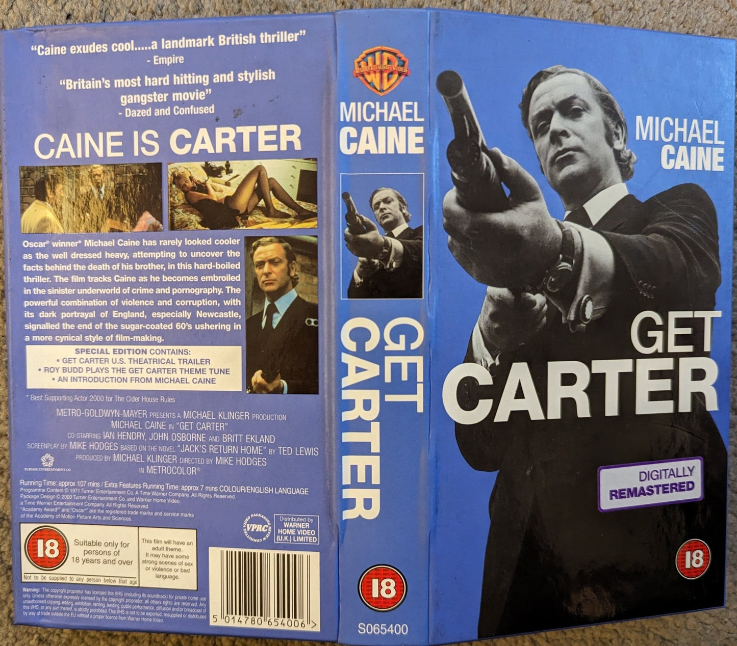 Get Carter (1971) VHS Video (Card Case) - Flippin Retro Video Shop