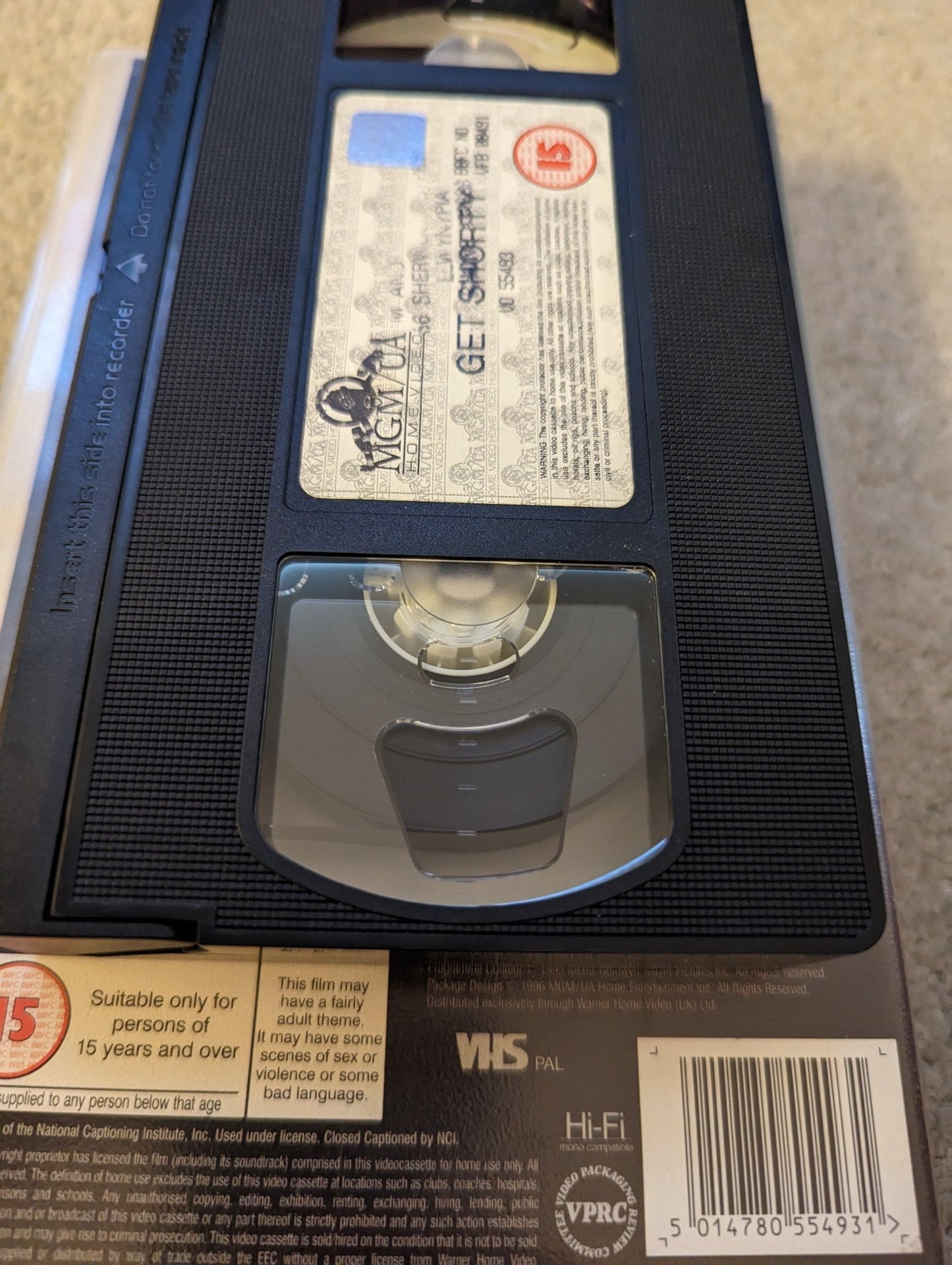 Get Shorty (1995) VHS Video Ex Rental - Flippin Retro Video Shop