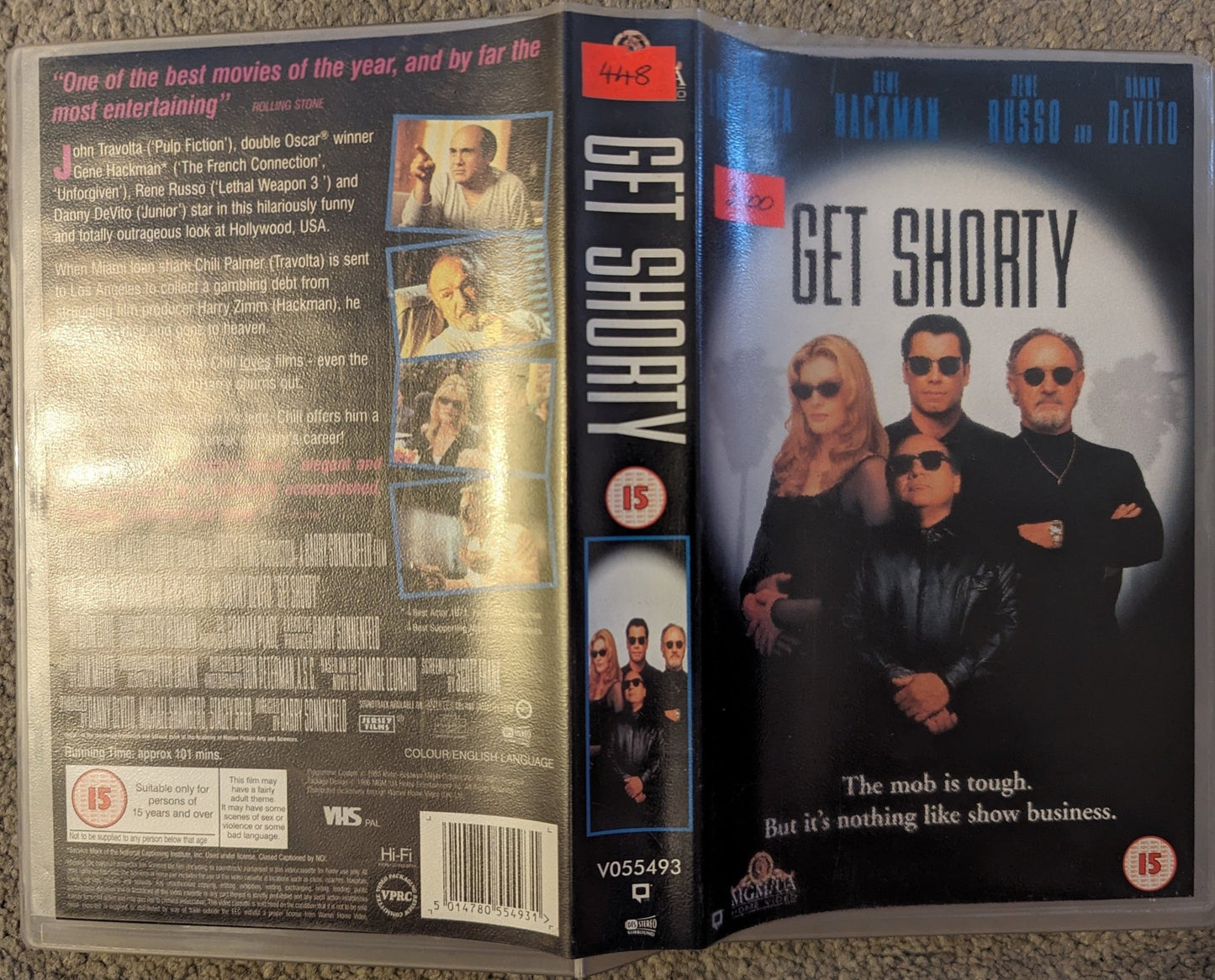 Get Shorty (1995) VHS Video Ex Rental - Flippin Retro Video Shop