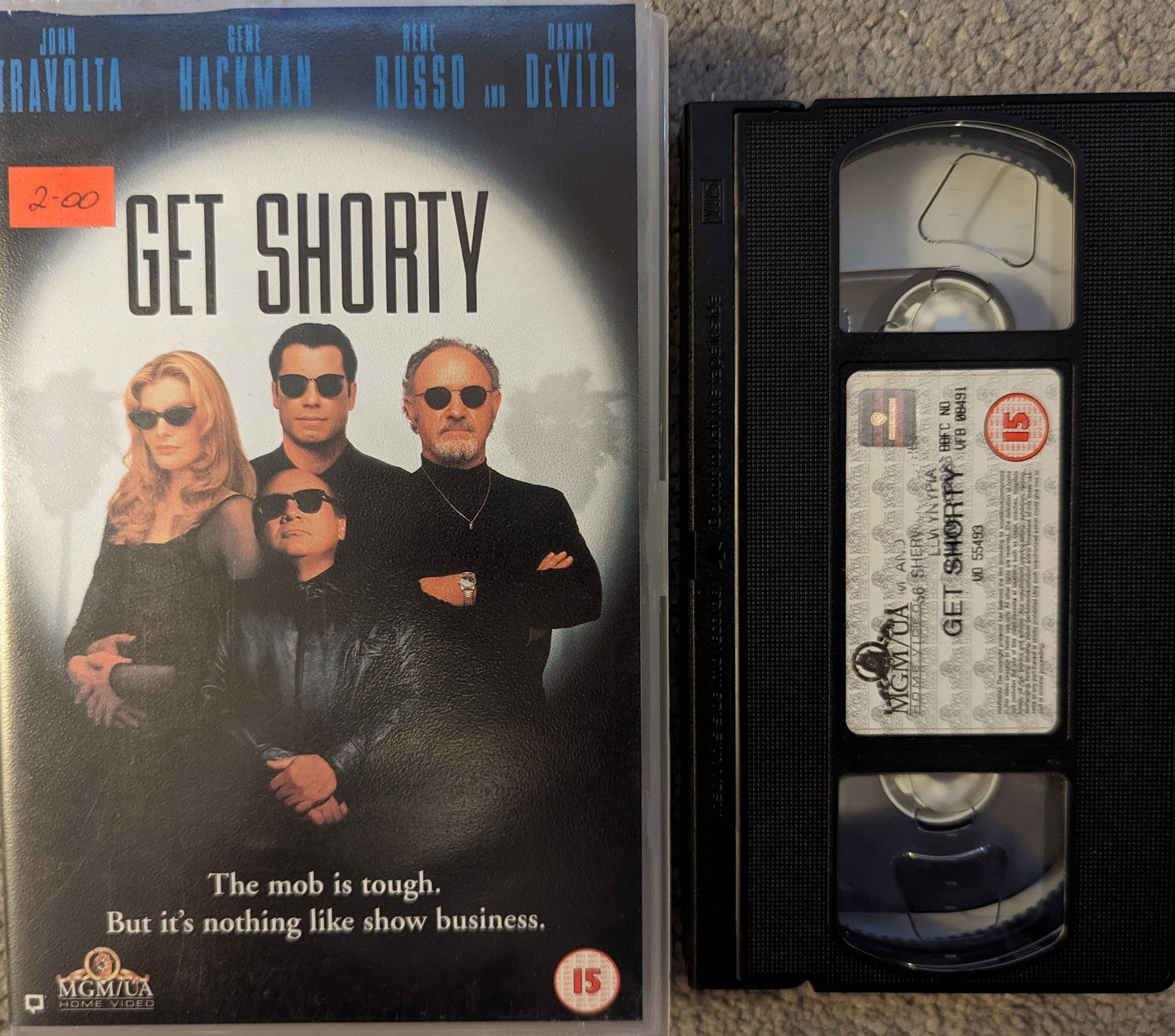 Get Shorty (1995) VHS Video Ex Rental - Flippin Retro Video Shop