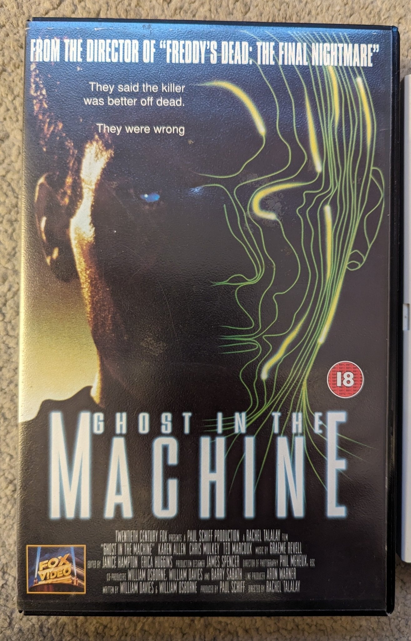 Ghost In The Machine (1993) VHS Video Ex Rental - Flippin Retro Video Shop