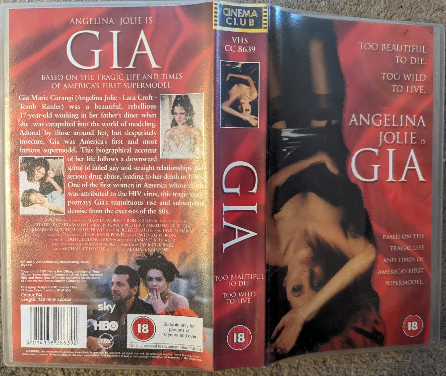 Gia (1998) VHS Video - Flippin Retro Video Shop