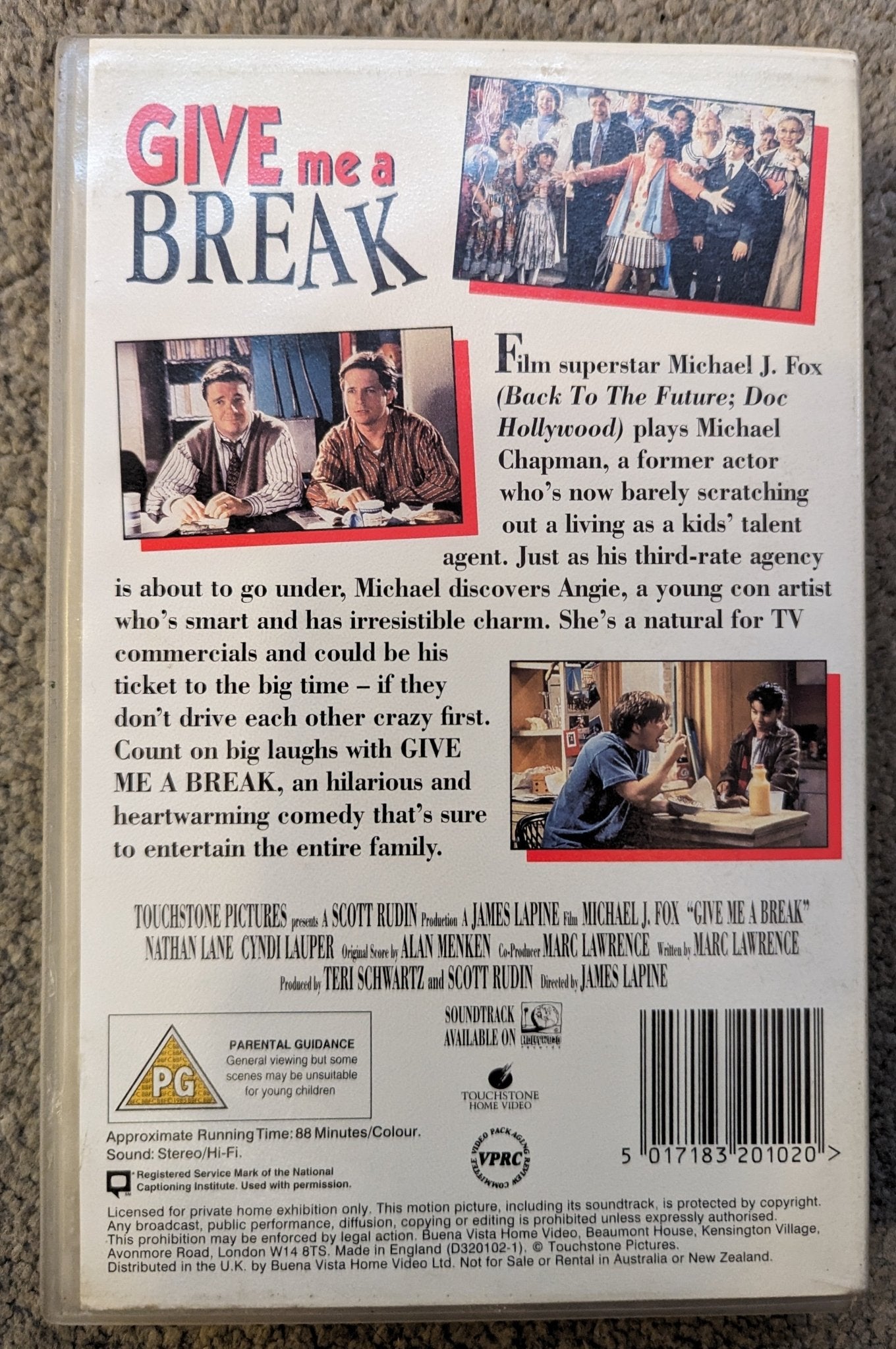 Give Me A Break aka Life With Mikey (1993) VHS Video Ex Rental - Flippin Retro Video Shop