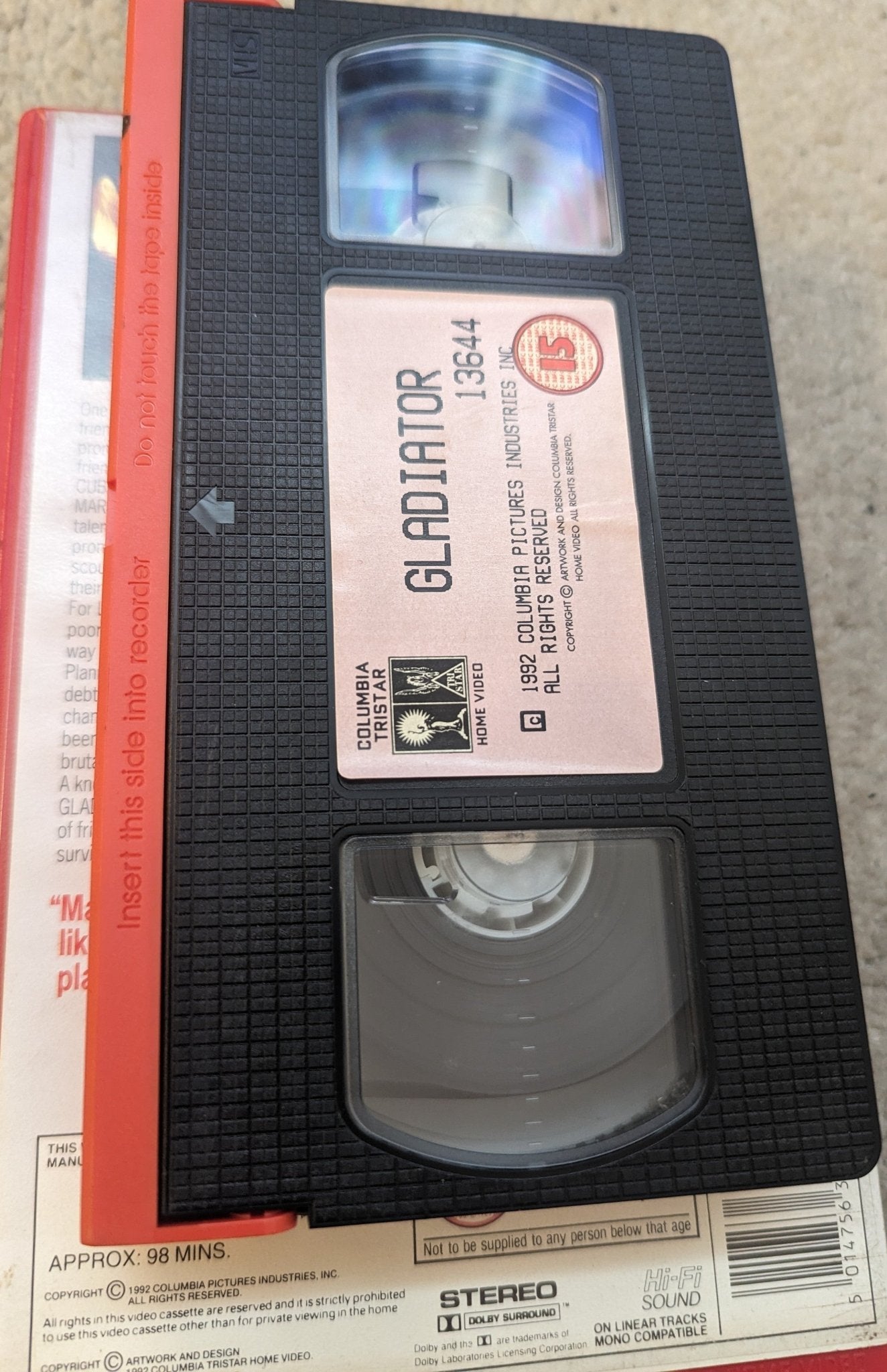 Gladiator (1992) VHS Video Ex Rental - Flippin Retro Video Shop