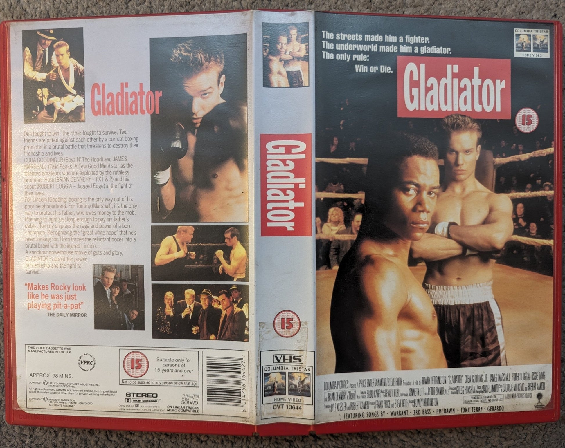 Gladiator (1992) VHS Video Ex Rental - Flippin Retro Video Shop